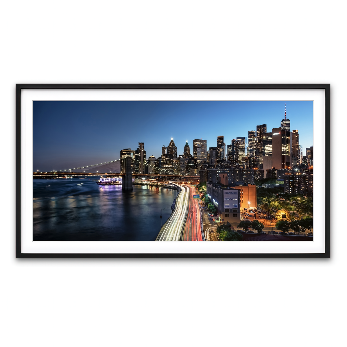 Framed Print 2x1 Black