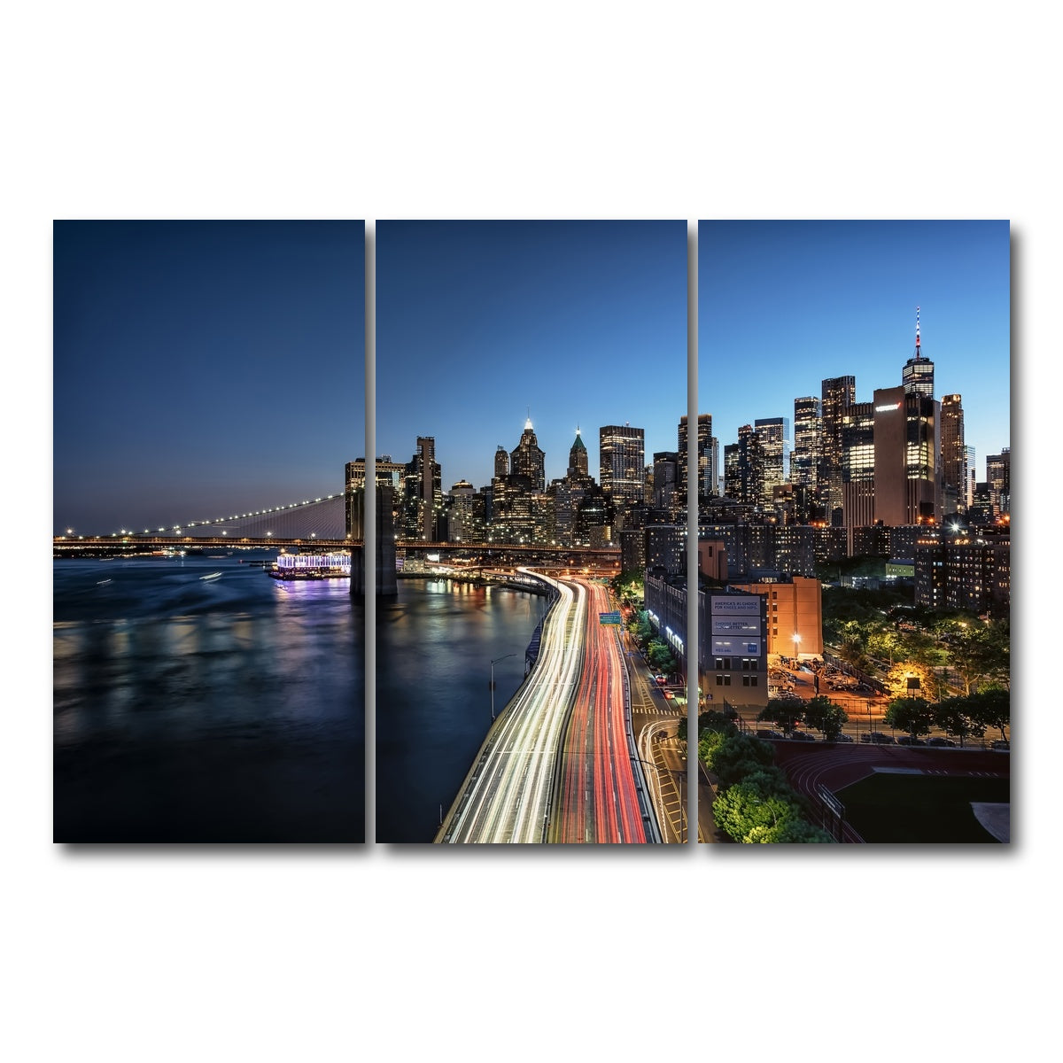 AUTO-MOCKUP WHITE | East Manhattan | 3 Piece | Gallery Wrap Canvas | group=12x24