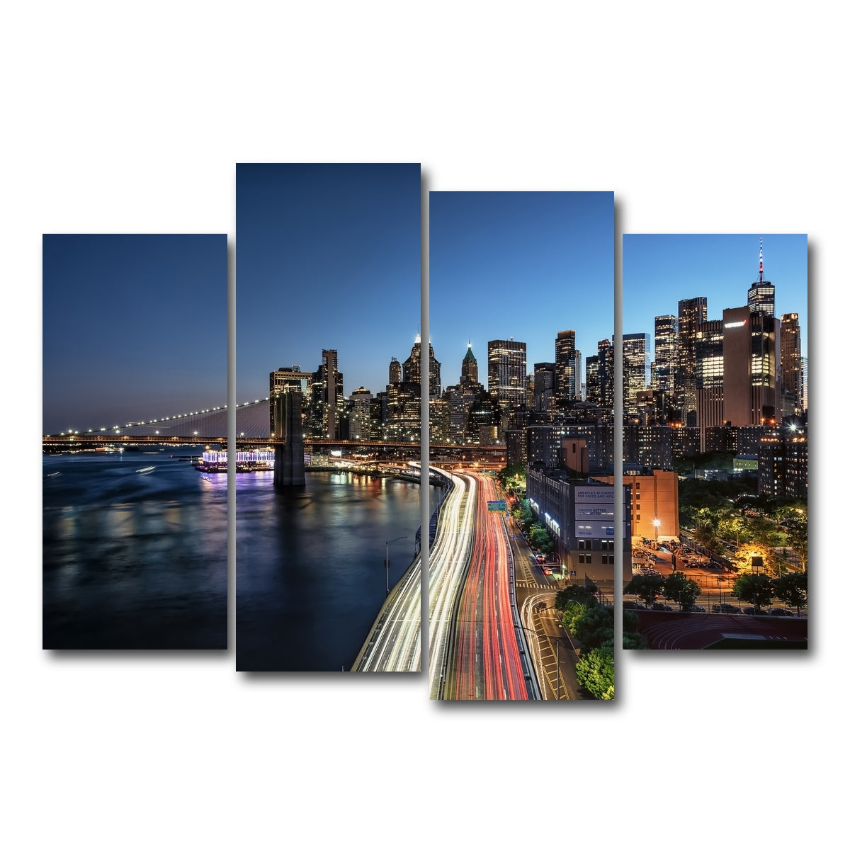 AUTO-MOCKUP WHITE | East Manhattan | 4 Piece | Gallery Wrap Canvas | group=4_normal