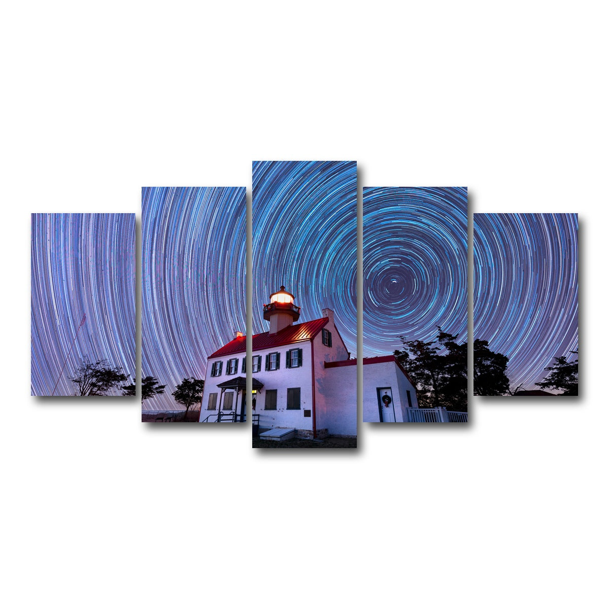 AUTO-MOCKUP WHITE | East Point Lighthouse - Winter Spinnies | 5 Piece | Gallery Wrap Canvas | group=5_normal