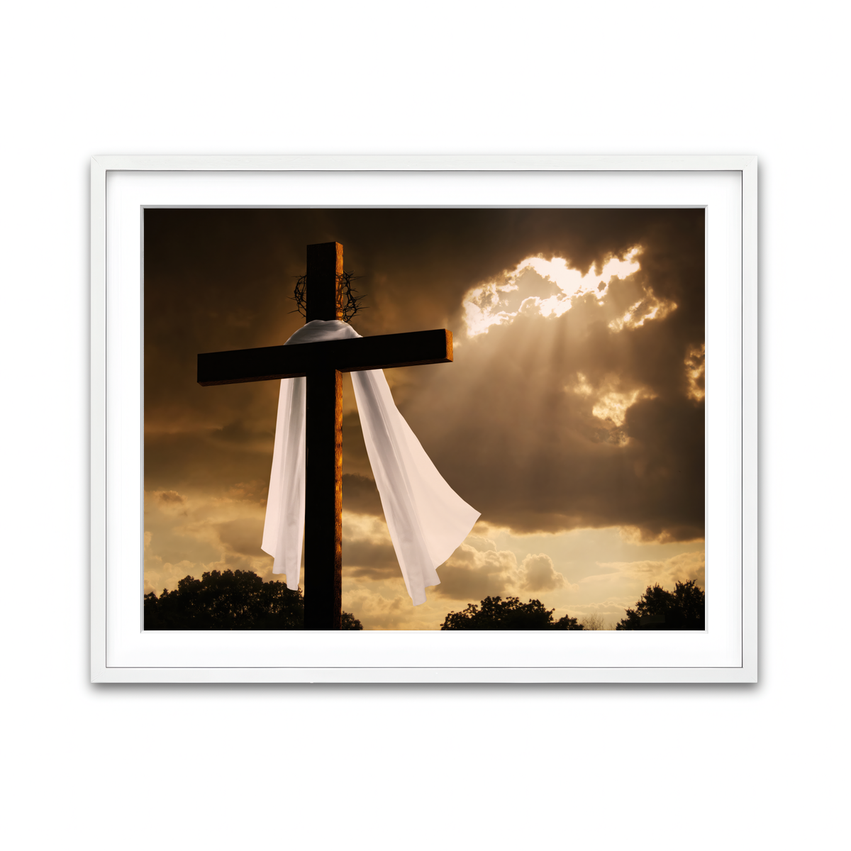 Framed Print 4x3 White