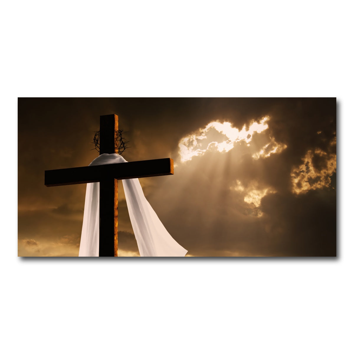 AUTO-MOCKUP WHITE | Easter Cross | 1 Piece | Gallery Wrap Canvas | group=2x1