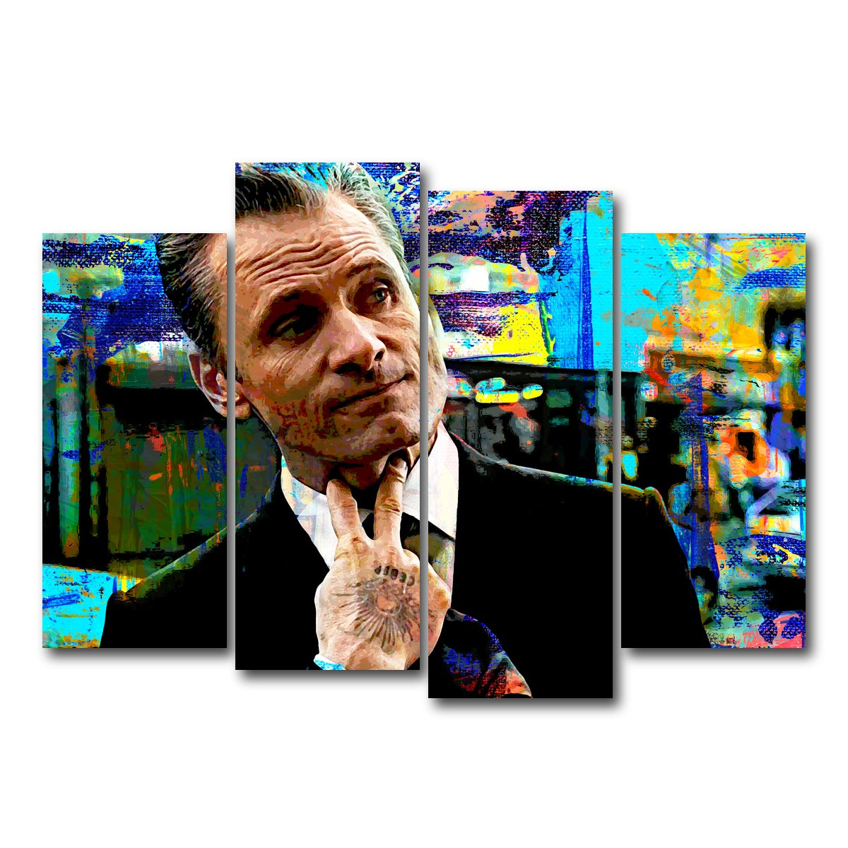 AUTO-MOCKUP WHITE | Eastern Promises Nikolai | 4 Piece | Gallery Wrap Canvas | group=4_normal