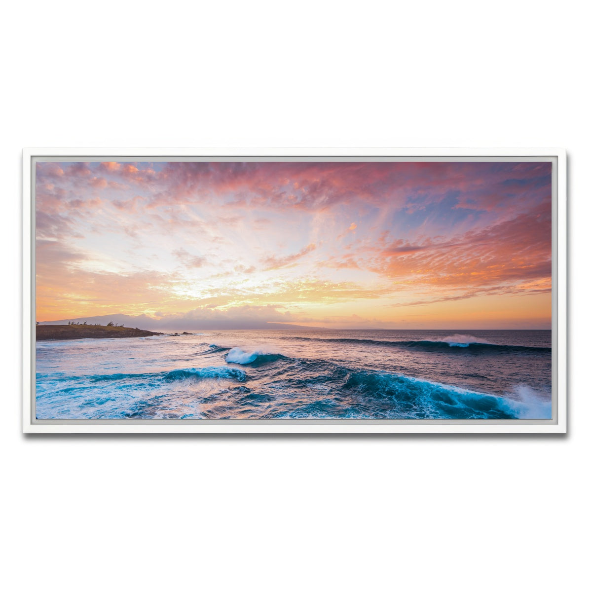 AUTO-MOCKUP WHITE | Easy Evening | 1 Piece | White Framed Canvas | group=2x1