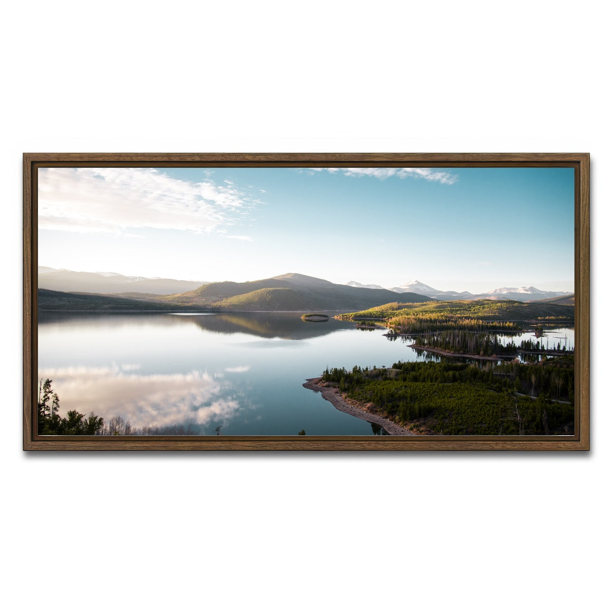 AUTO-MOCKUP WHITE | Easy Morning | 1 Piece | Walnut Framed Canvas | group=2x1