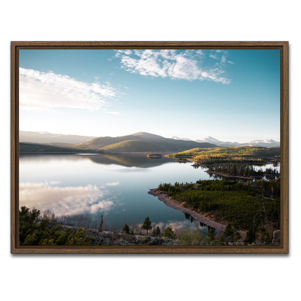 AUTO-MOCKUP WHITE | Easy Morning | 1 Piece | Walnut Framed Canvas | group=4x3