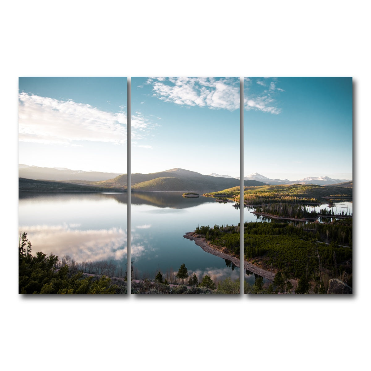 AUTO-MOCKUP WHITE | Easy Morning | 3 Piece | Gallery Wrap Canvas | group=12x24