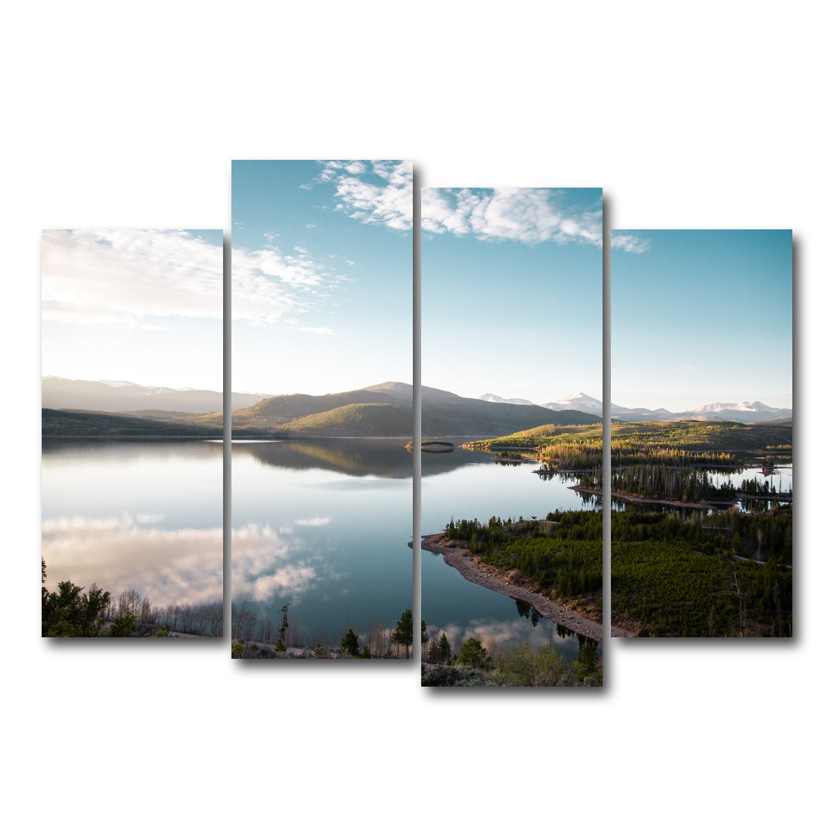 AUTO-MOCKUP WHITE | Easy Morning | 4 Piece | Gallery Wrap Canvas | group=4_normal