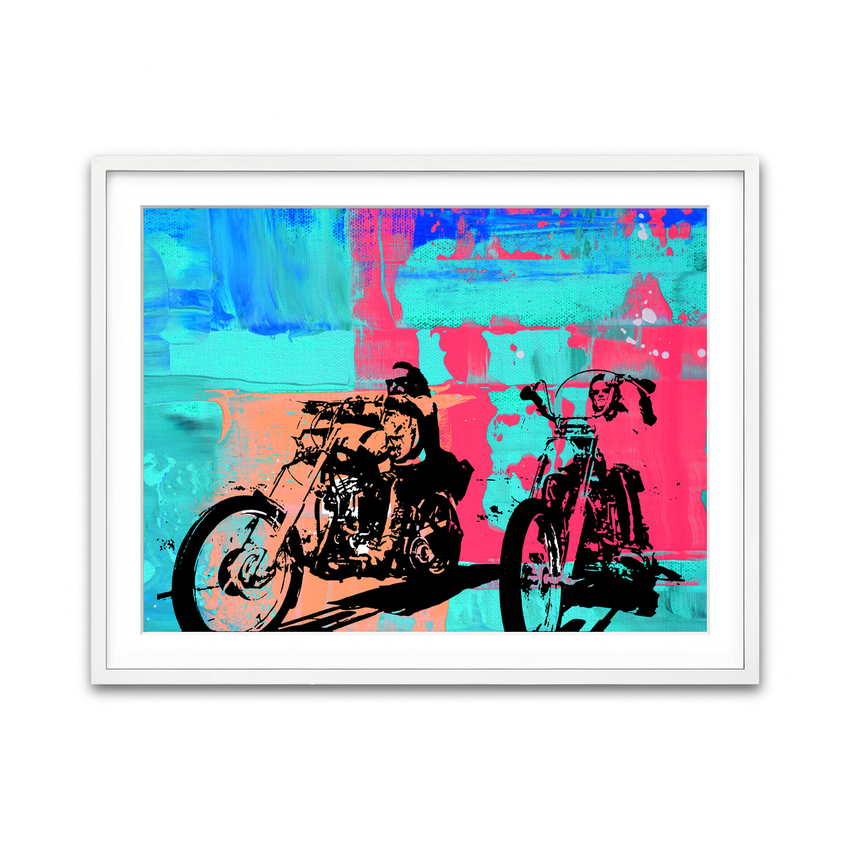 Framed Print 4x3 White