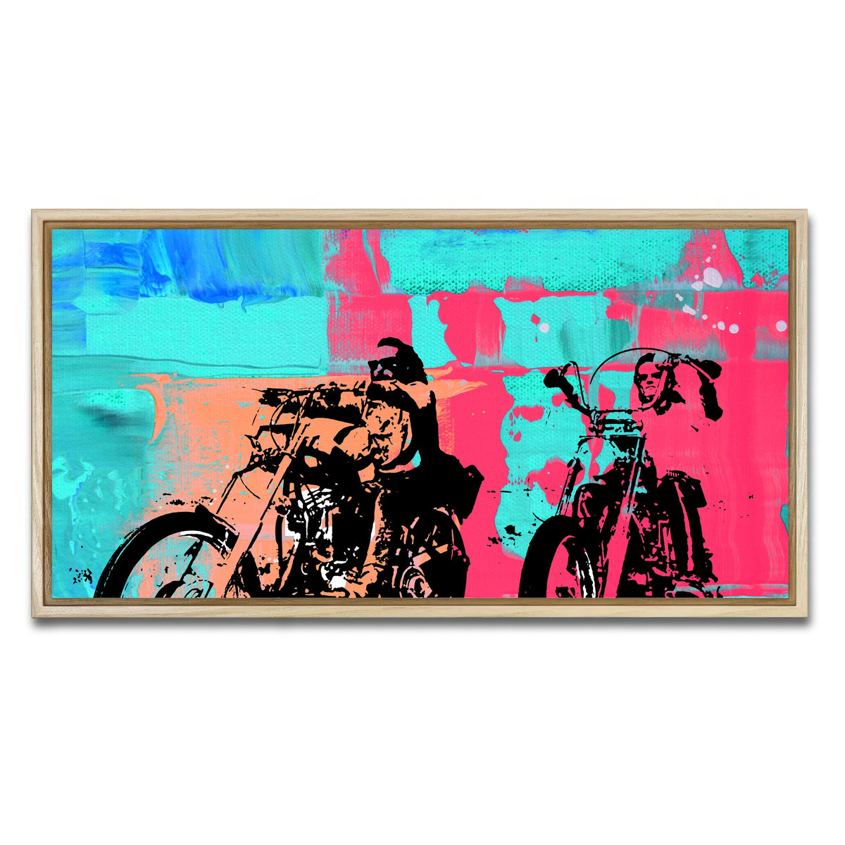 AUTO-MOCKUP WHITE | Easy Rider Blue | 1 Piece | Natural Framed Canvas | group=2x1
