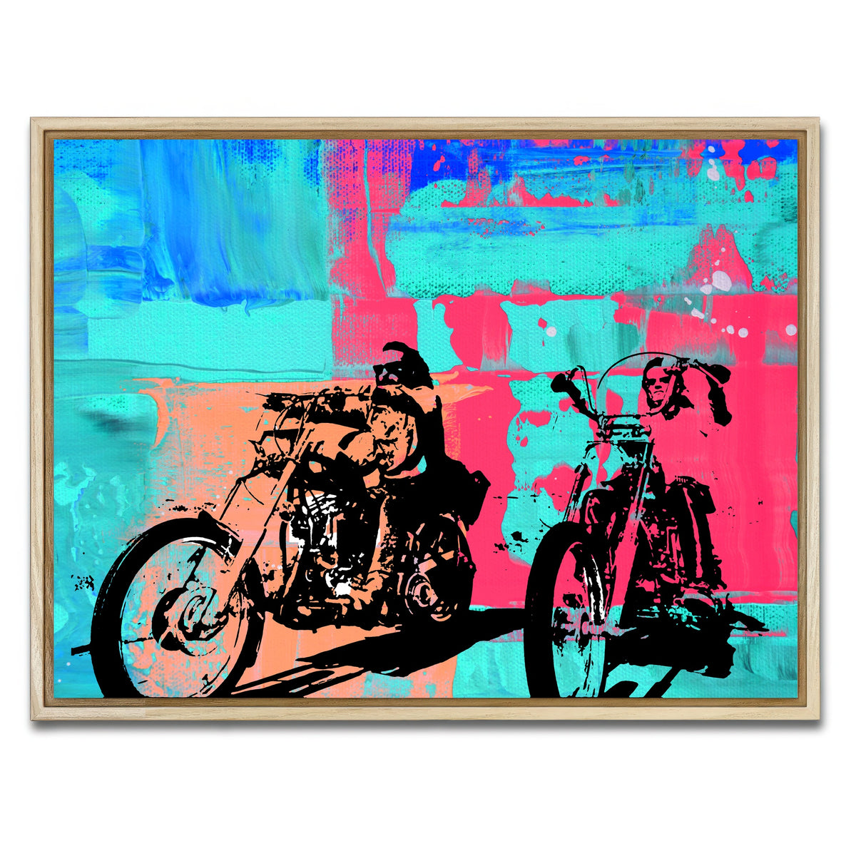 AUTO-MOCKUP WHITE | Easy Rider Blue | 1 Piece | Natural Framed Canvas | group=4x3