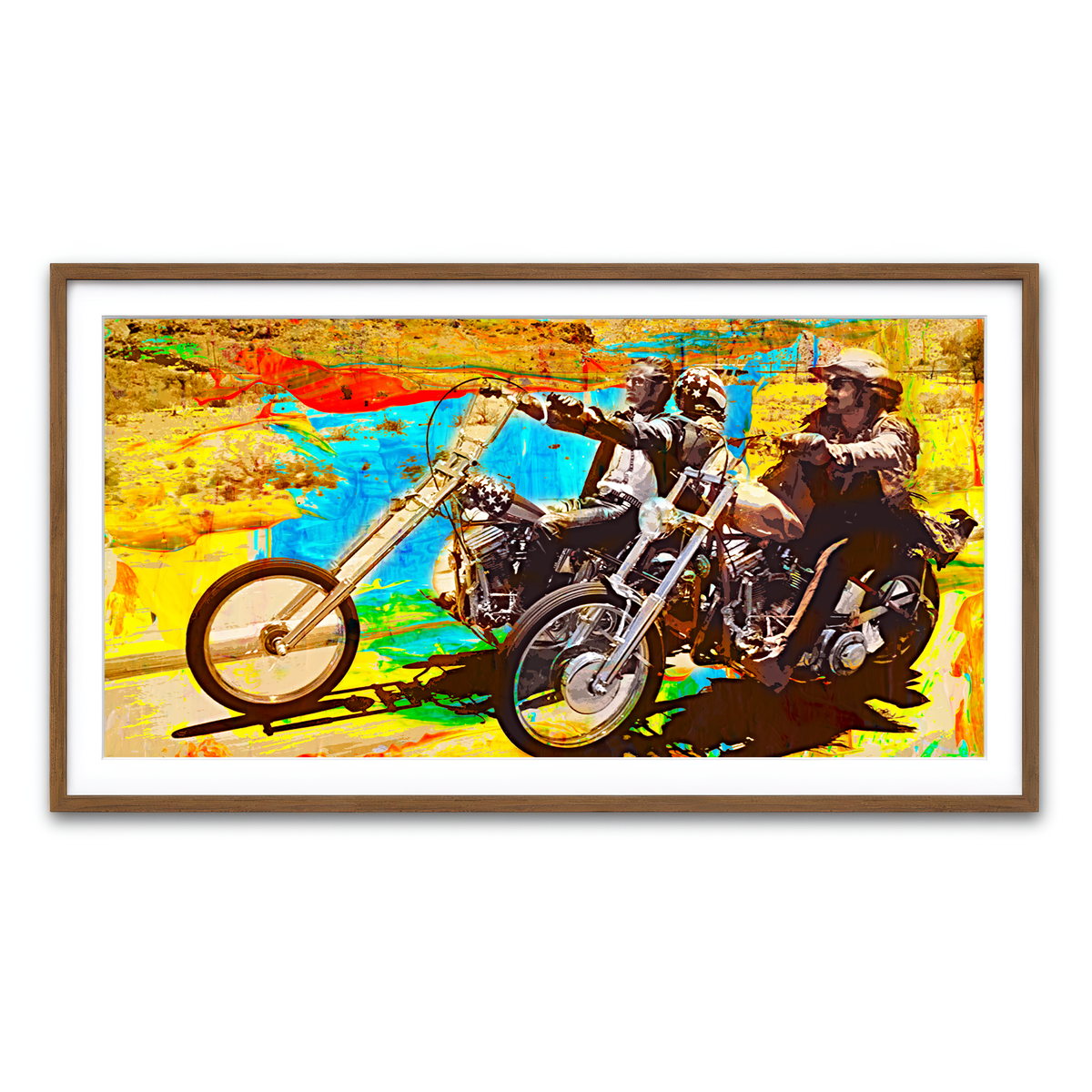 Framed Print 2x1 Walnut