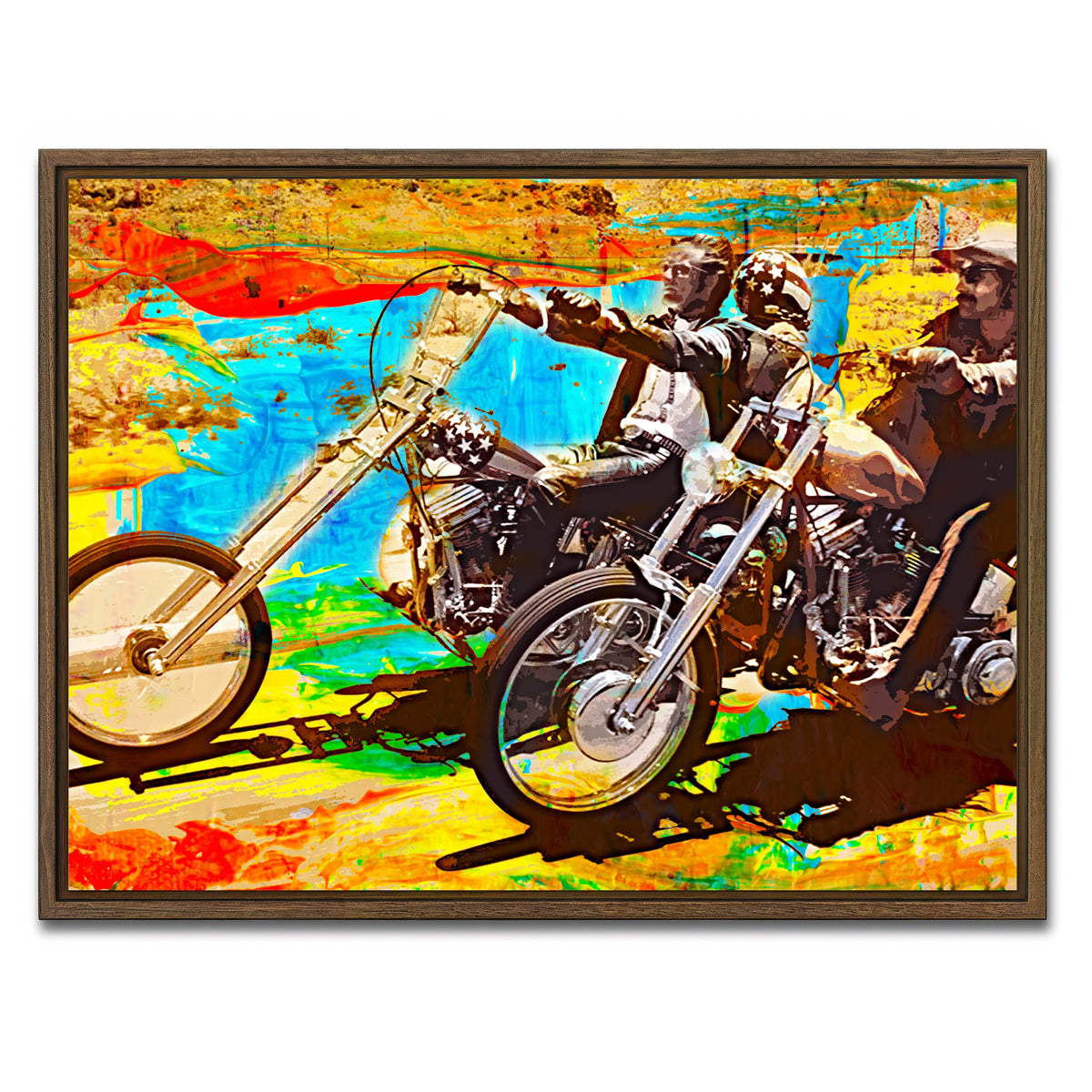 AUTO-MOCKUP WHITE | Easy Rider | 1 Piece | Walnut Framed Canvas | group=4x3