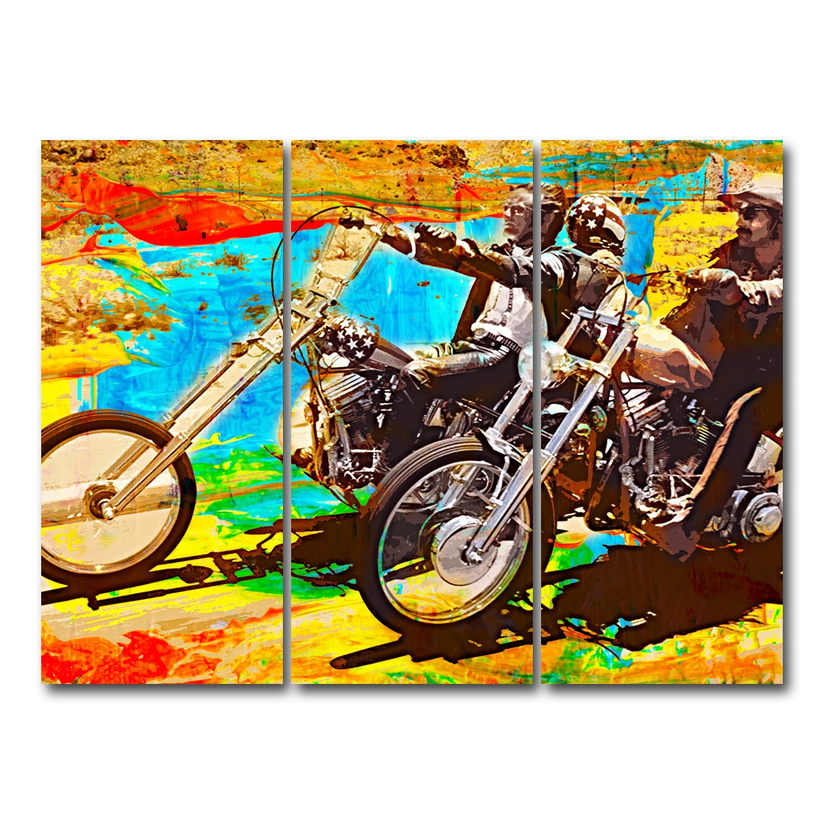 AUTO-MOCKUP WHITE | Easy Rider | 3 Piece | Gallery Wrap Canvas | group=8x18