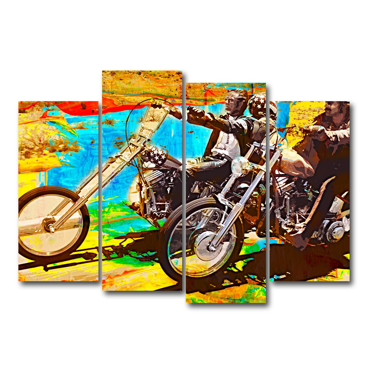 AUTO-MOCKUP WHITE | Easy Rider | 4 Piece | Gallery Wrap Canvas | group=4_normal