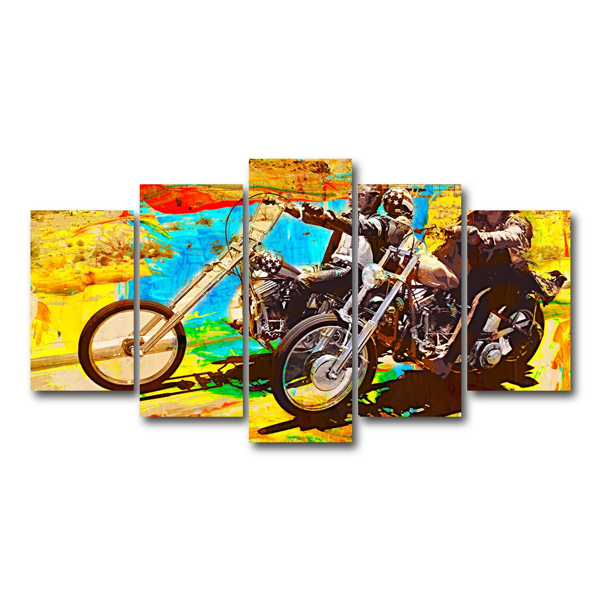 AUTO-MOCKUP WHITE | Easy Rider | 5 Piece | Gallery Wrap Canvas | group=5_normal