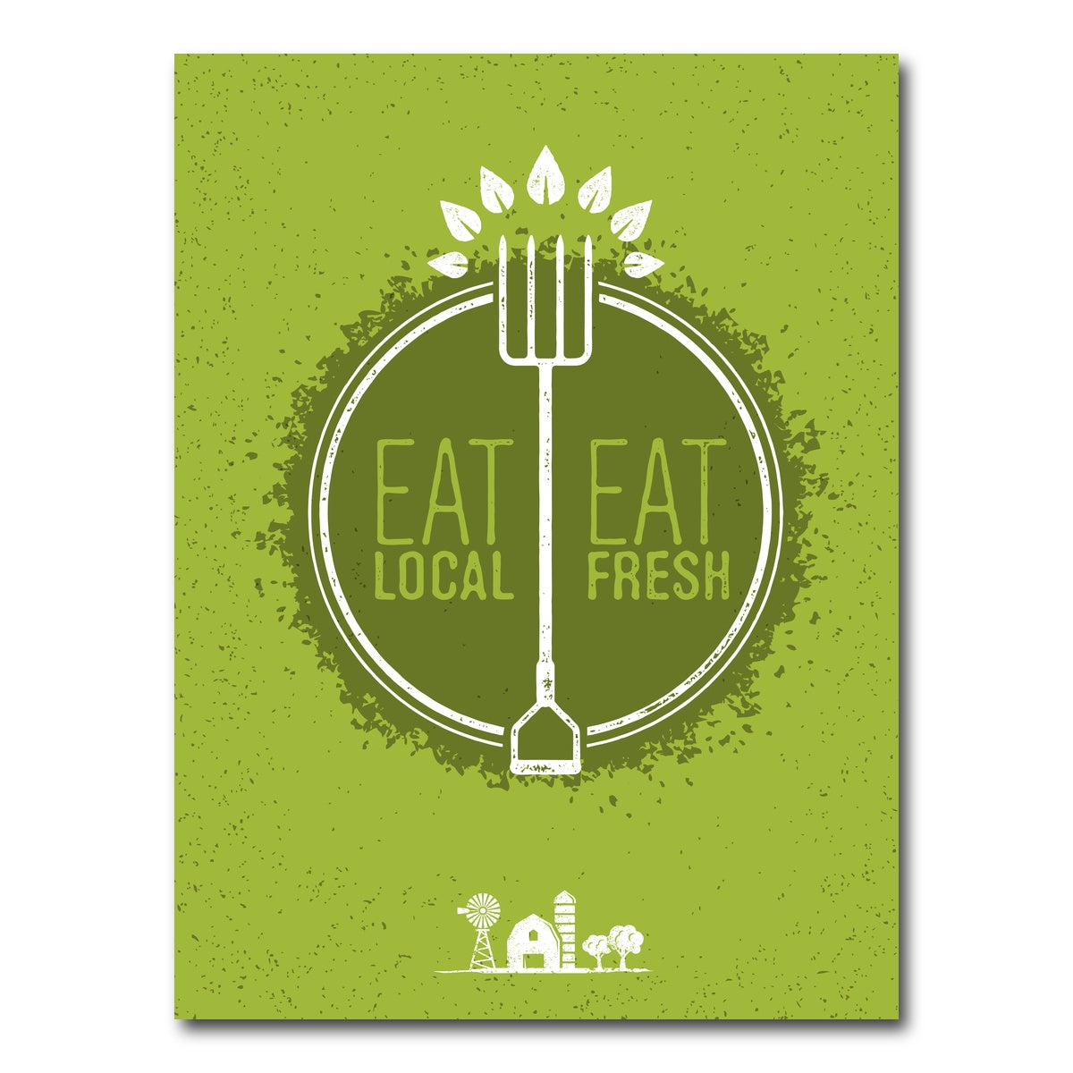 AUTO-MOCKUP WHITE | Eat Local | 1 Piece | Gallery Wrap Canvas | group=3x4