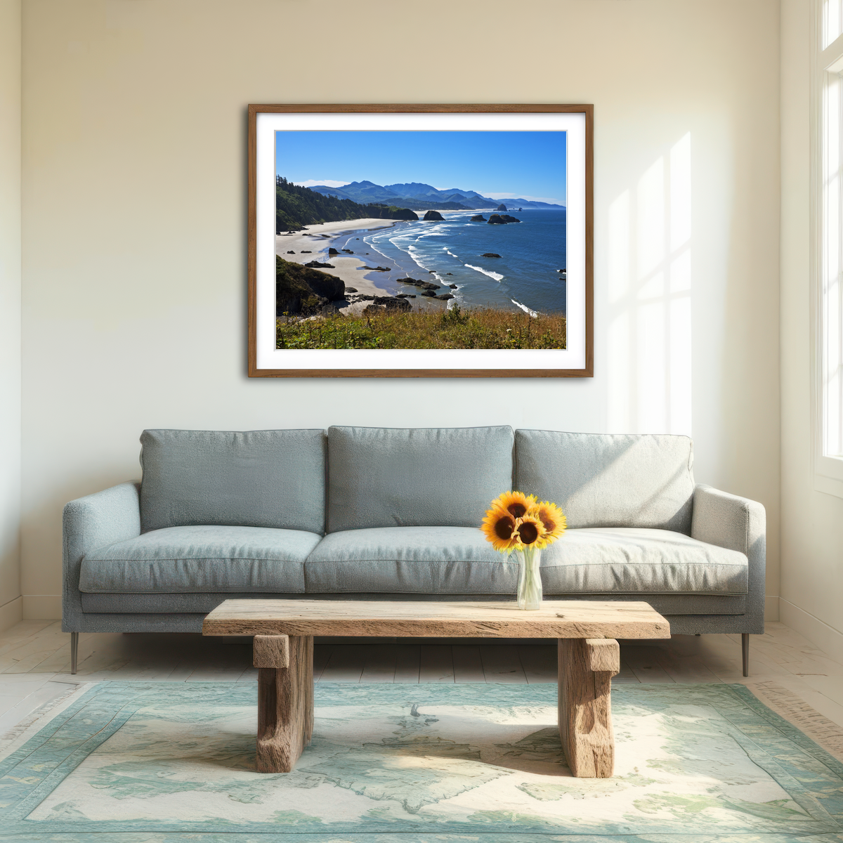 AUTO-MOCKUP ROOM | Ecola State Park Wall Art