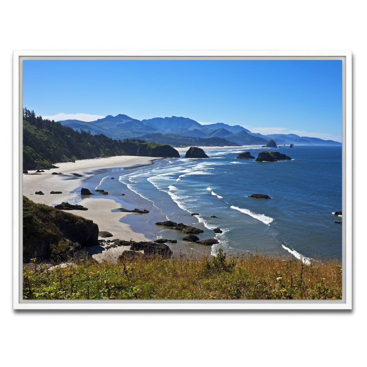 AUTO-MOCKUP WHITE | Ecola State Park | 1 Piece | White Framed Canvas | group=4x3