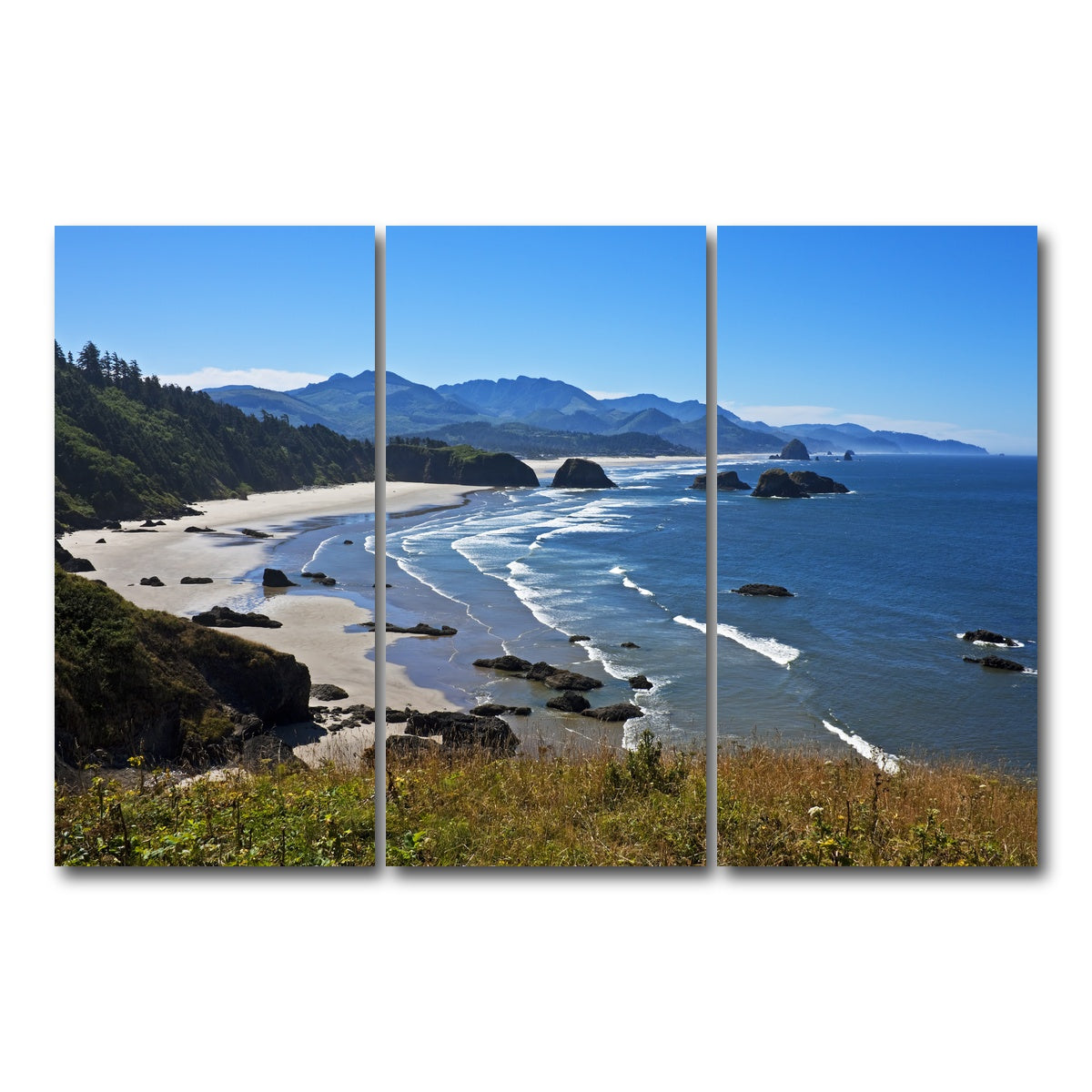AUTO-MOCKUP WHITE | Ecola State Park | 3 Piece | Gallery Wrap Canvas | group=12x24
