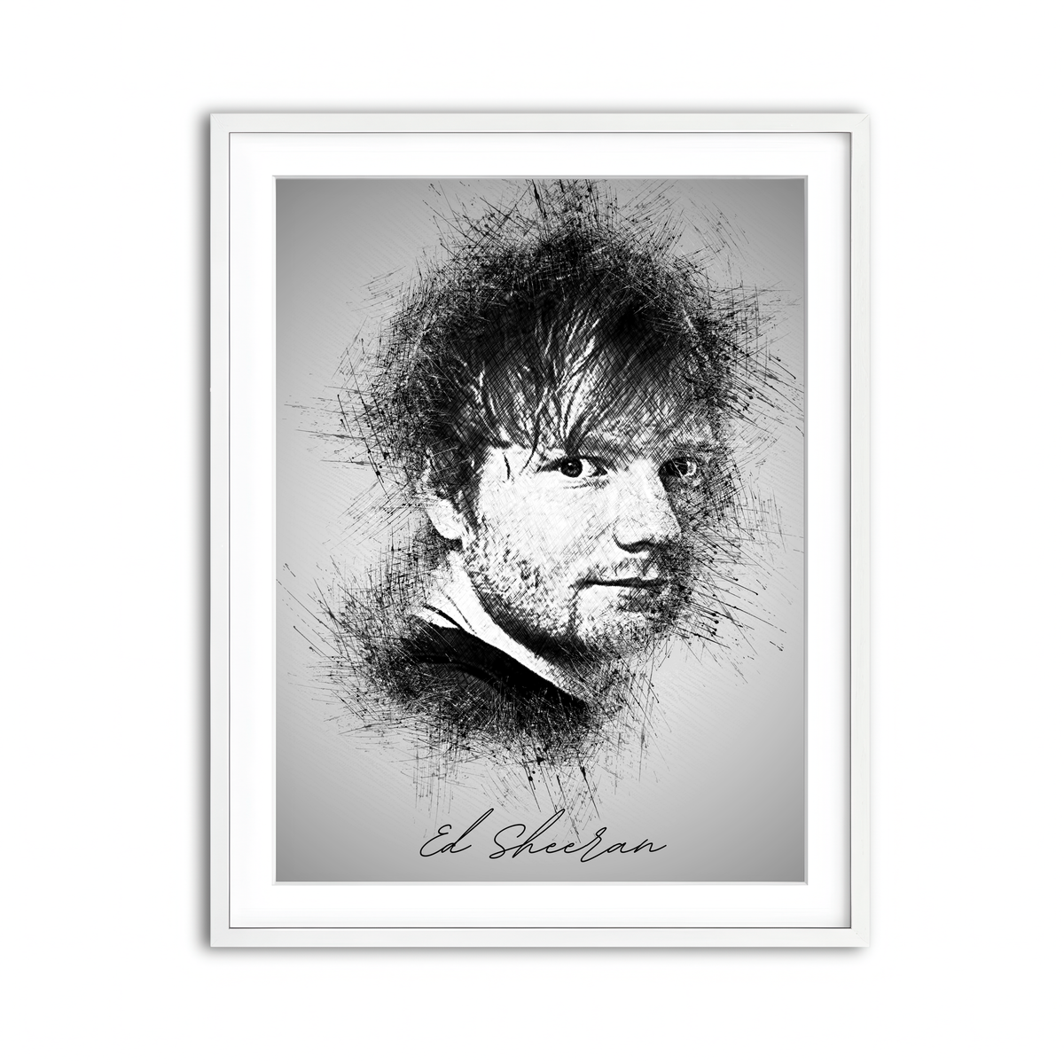 Framed Print 3x4 White