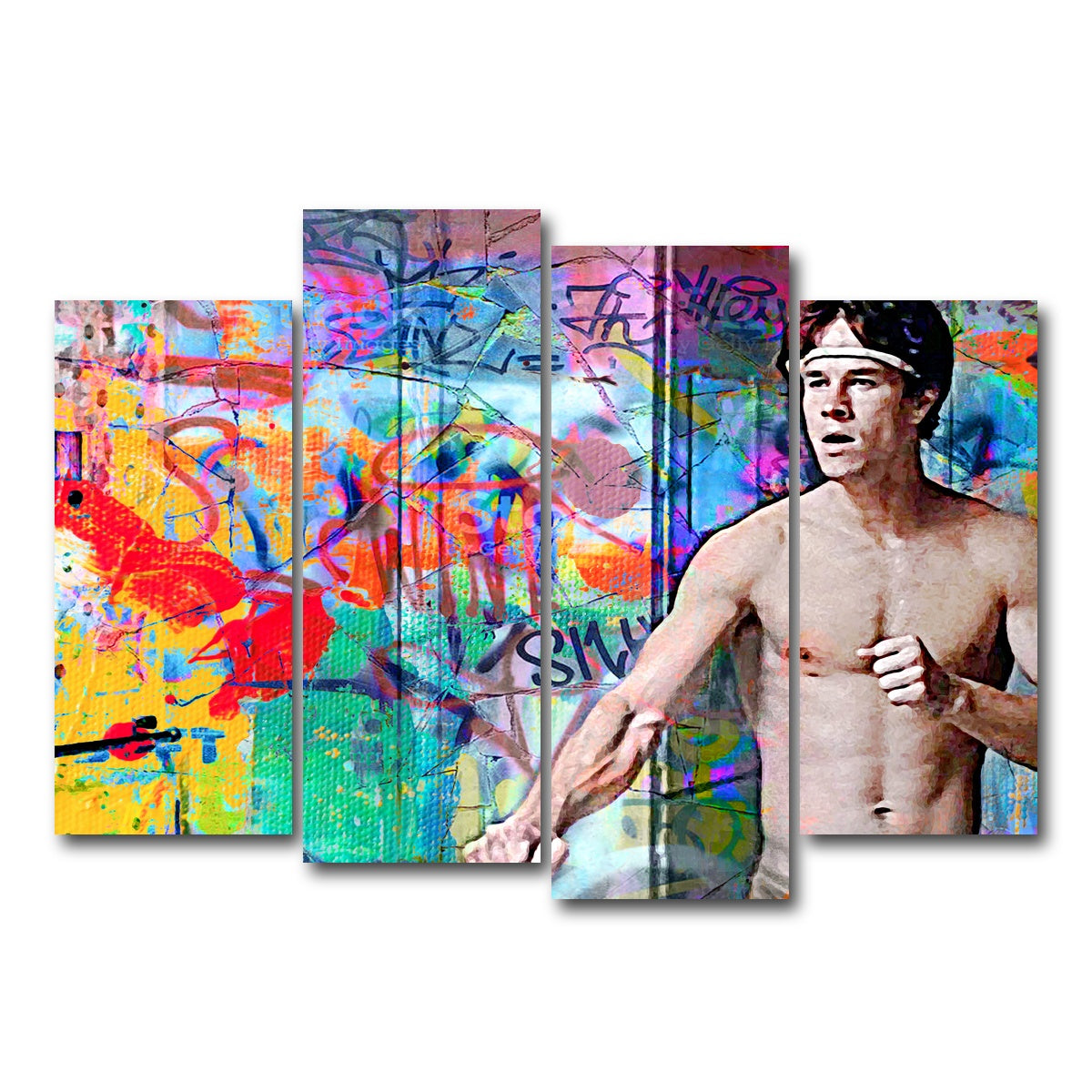 AUTO-MOCKUP WHITE | Eddie Adams | 4 Piece | Gallery Wrap Canvas | group=4_normal