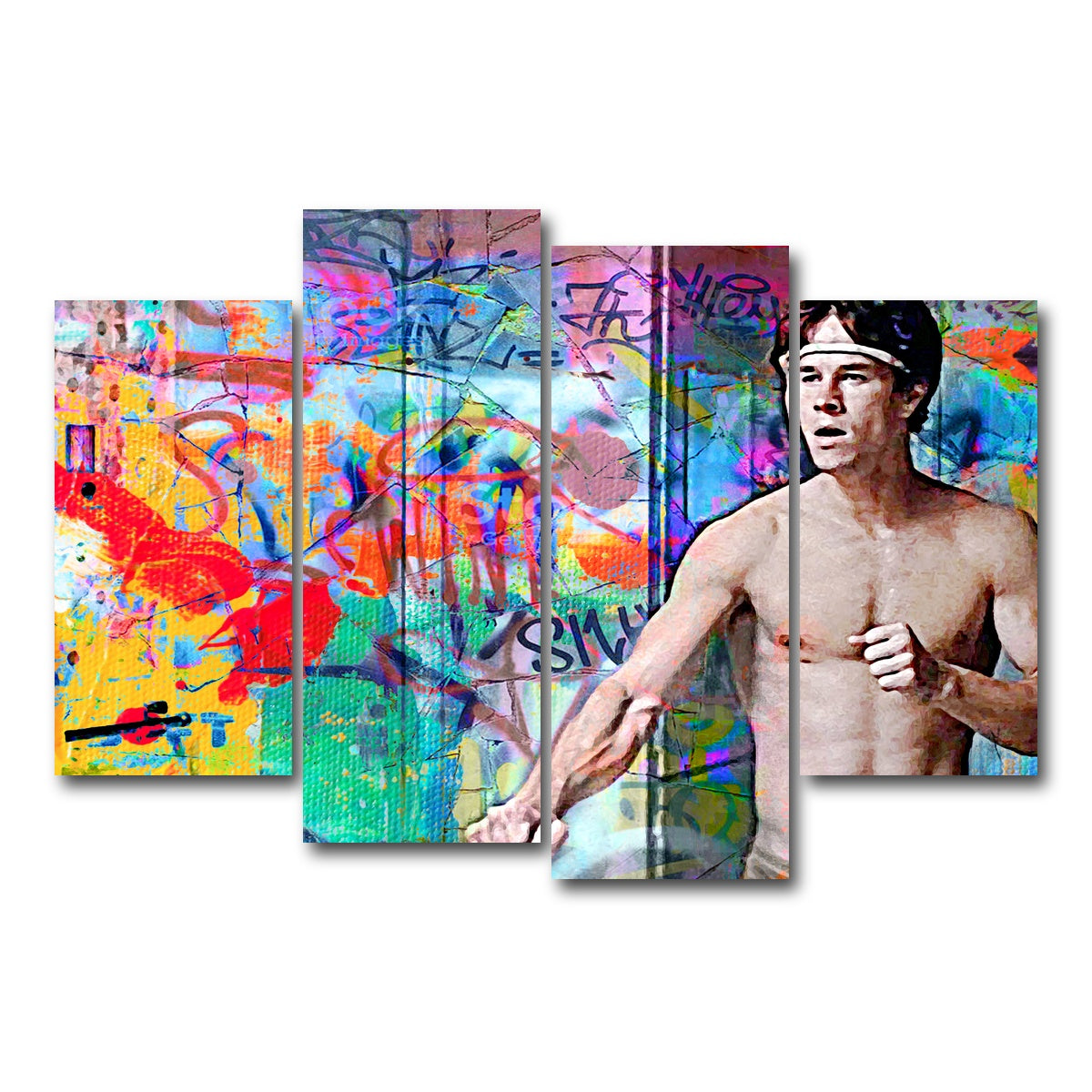 AUTO-MOCKUP WHITE | Eddie Adams | 4 Piece | Gallery Wrap Canvas | group=4_short