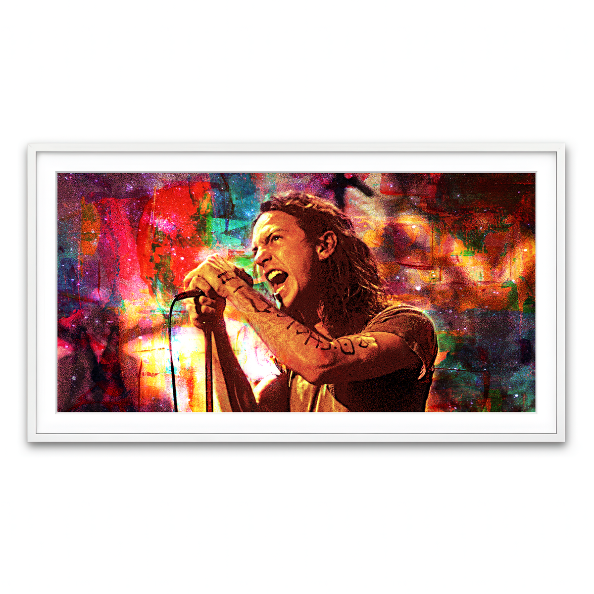 Framed Print 2x1 White
