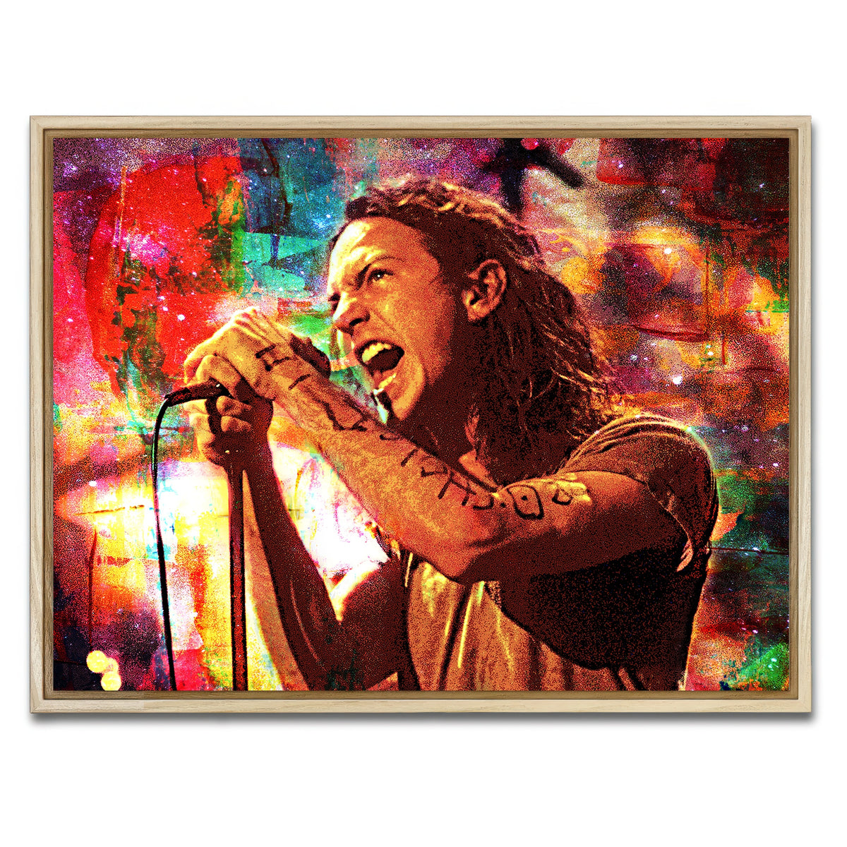 AUTO-MOCKUP WHITE | Eddie Vedder | 1 Piece | Natural Framed Canvas | group=4x3