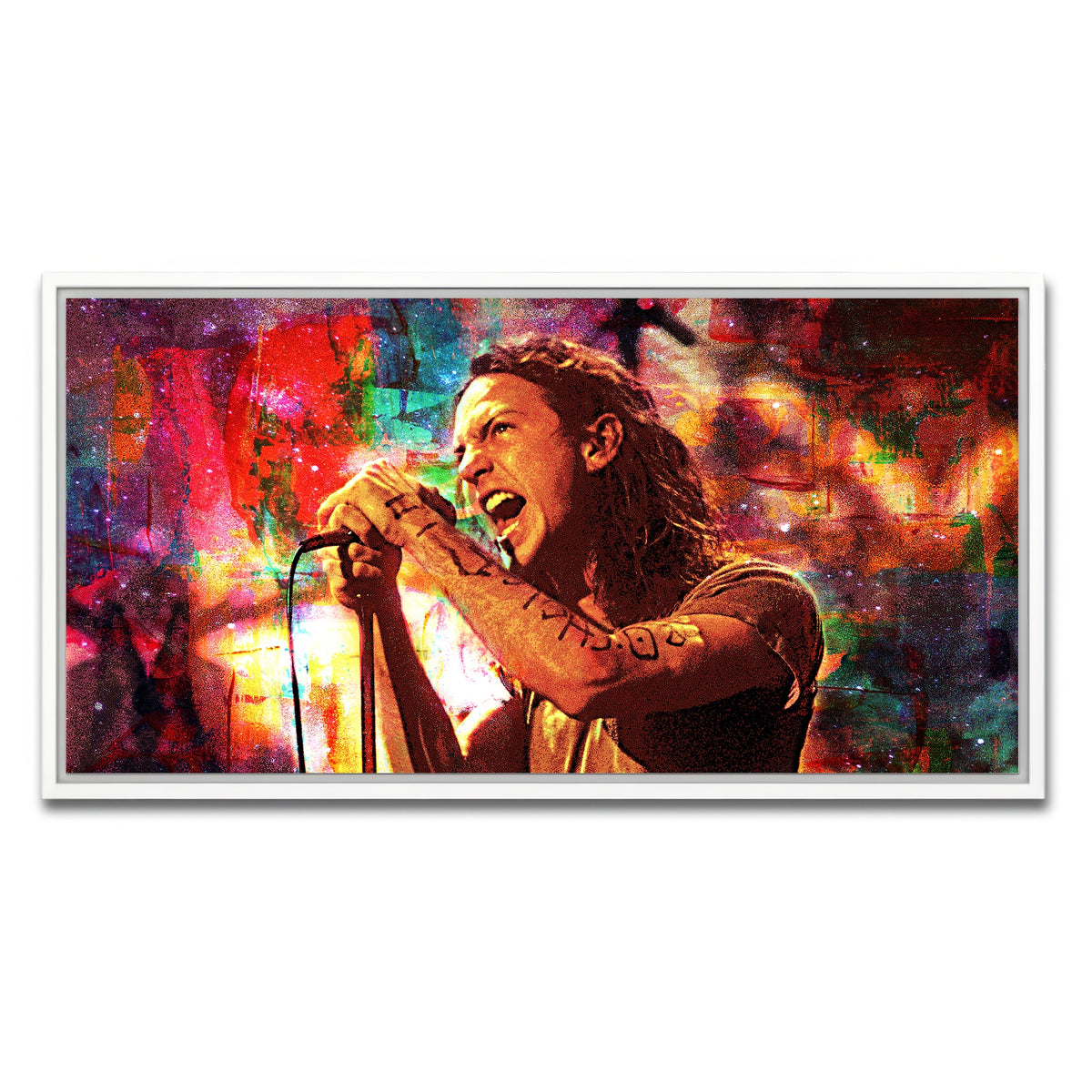 AUTO-MOCKUP WHITE | Eddie Vedder | 1 Piece | White Framed Canvas | group=2x1