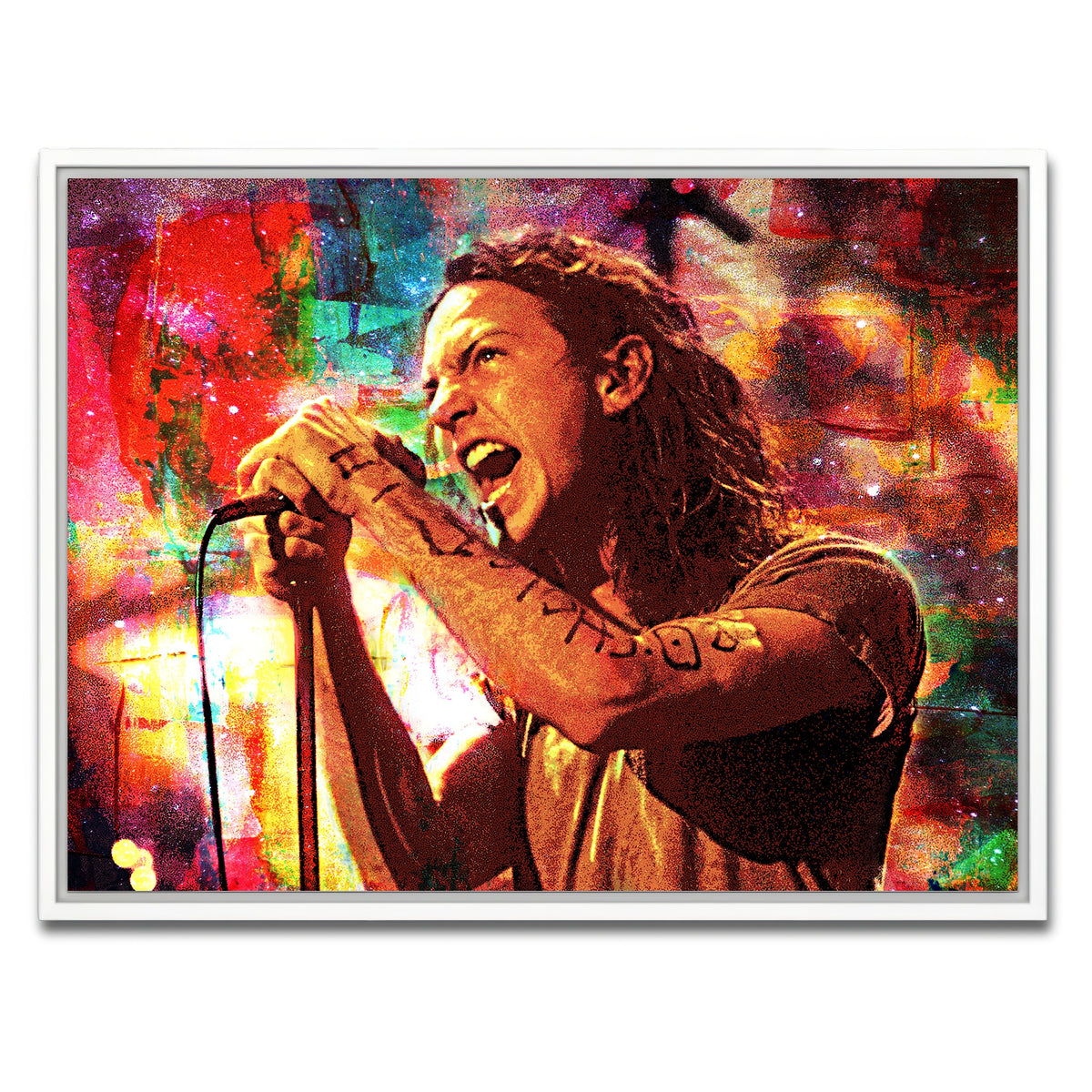 AUTO-MOCKUP WHITE | Eddie Vedder | 1 Piece | White Framed Canvas | group=4x3