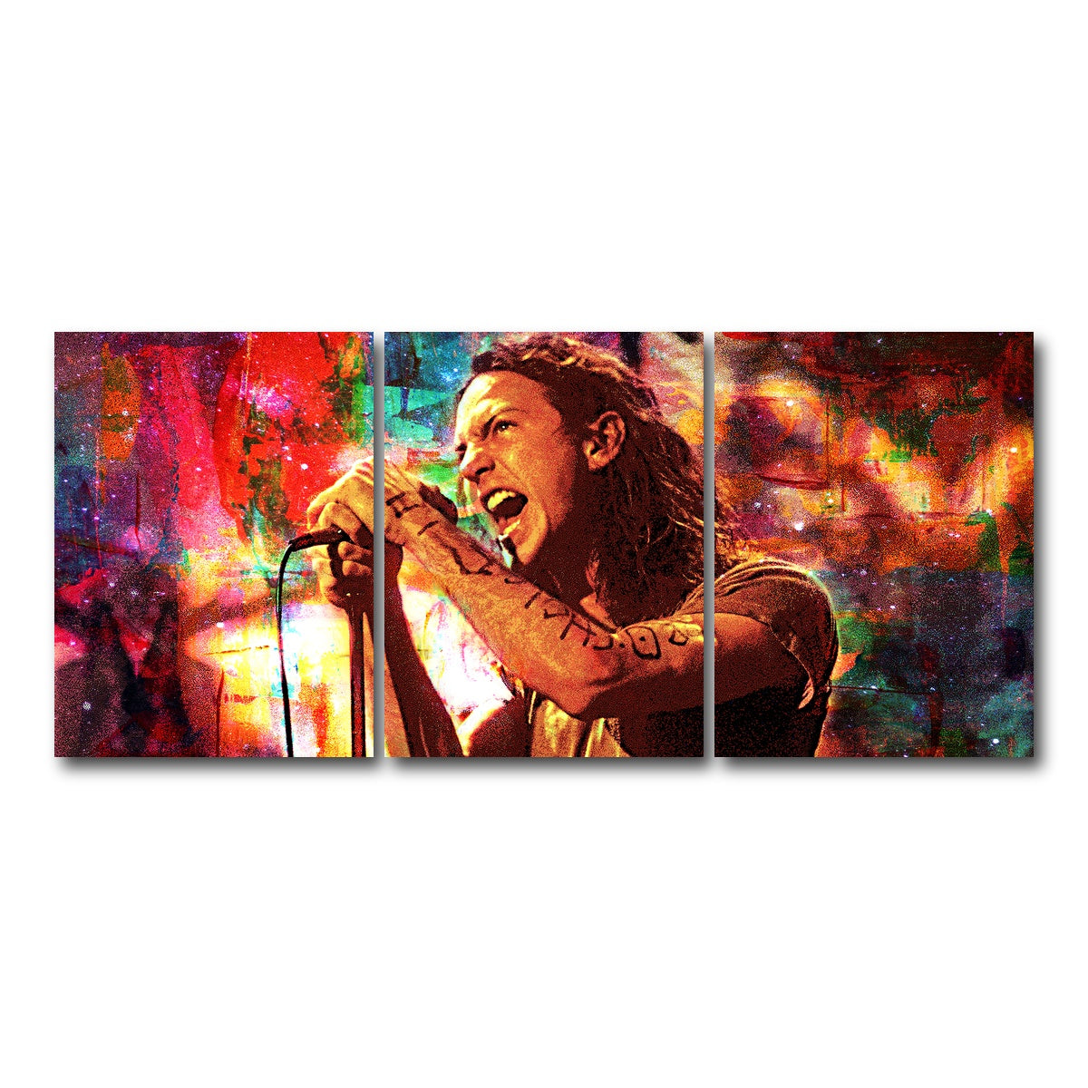 AUTO-MOCKUP WHITE | Eddie Vedder | 3 Piece | Gallery Wrap Canvas | group=18x24