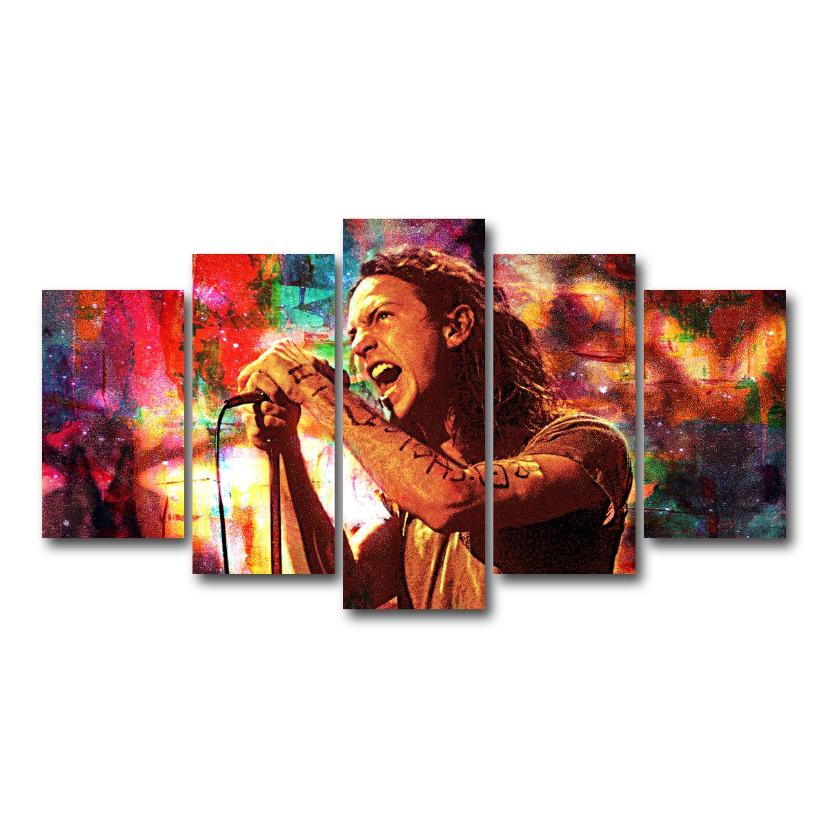 AUTO-MOCKUP WHITE | Eddie Vedder | 5 Piece | Gallery Wrap Canvas | group=5_normal