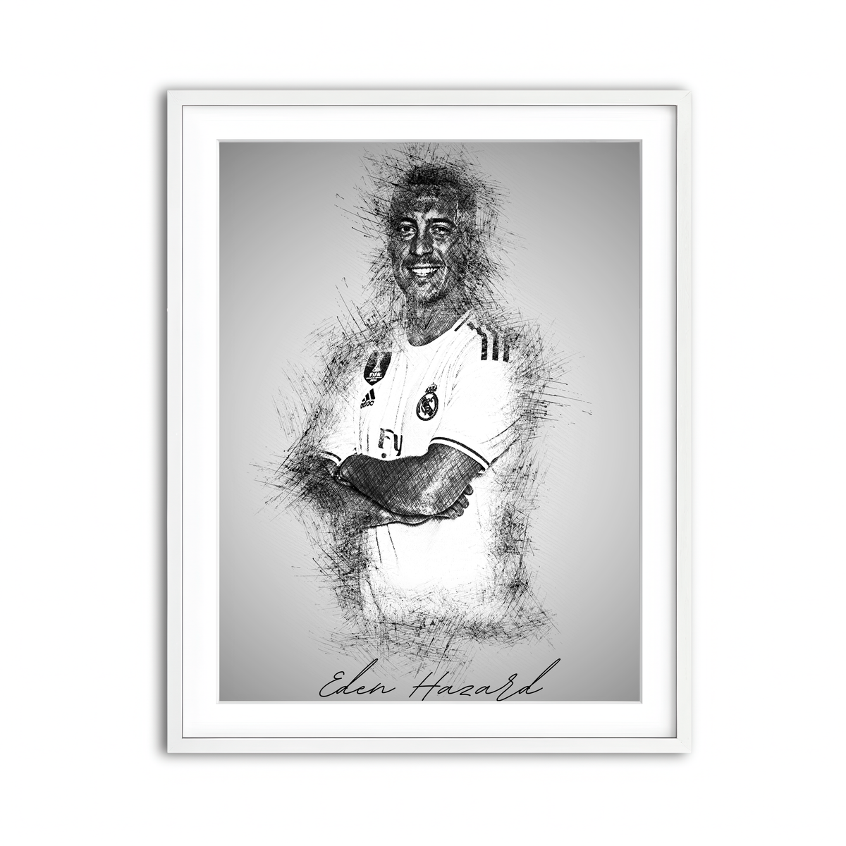 Framed Print 3x4 White