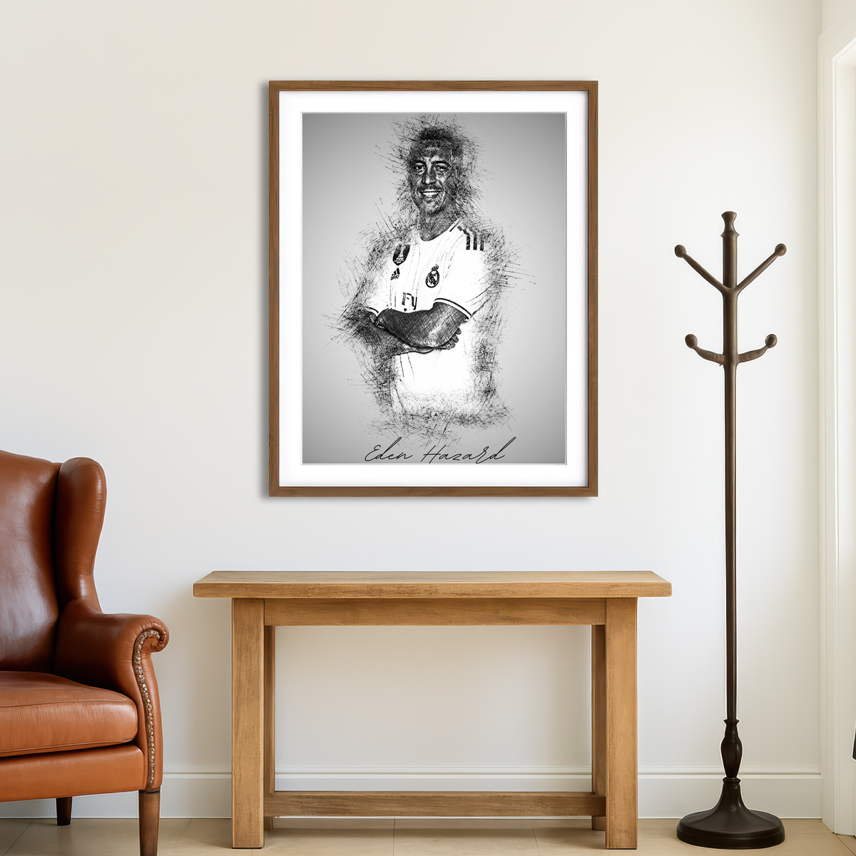 AUTO-MOCKUP ROOM | Eden Hazard Wall Art