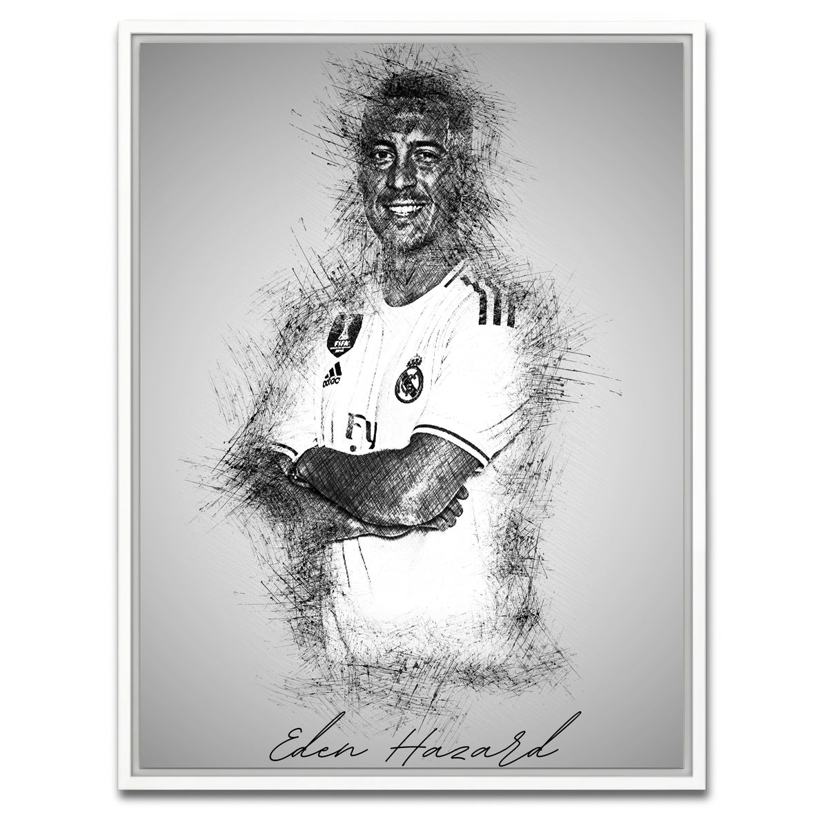 AUTO-MOCKUP WHITE | Eden Hazard | 1 Piece | White Framed Canvas | group=3x4