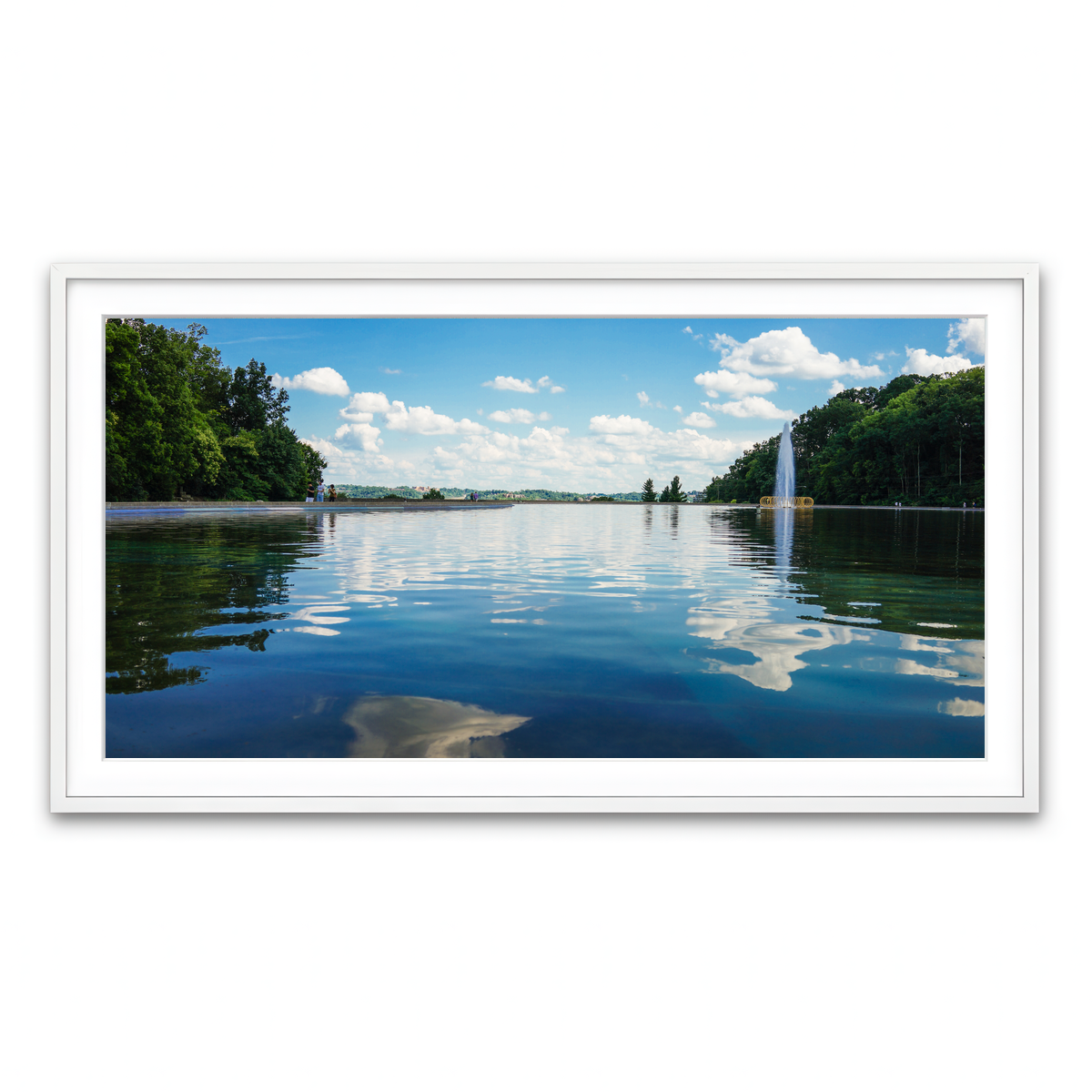 Framed Print 2x1 White