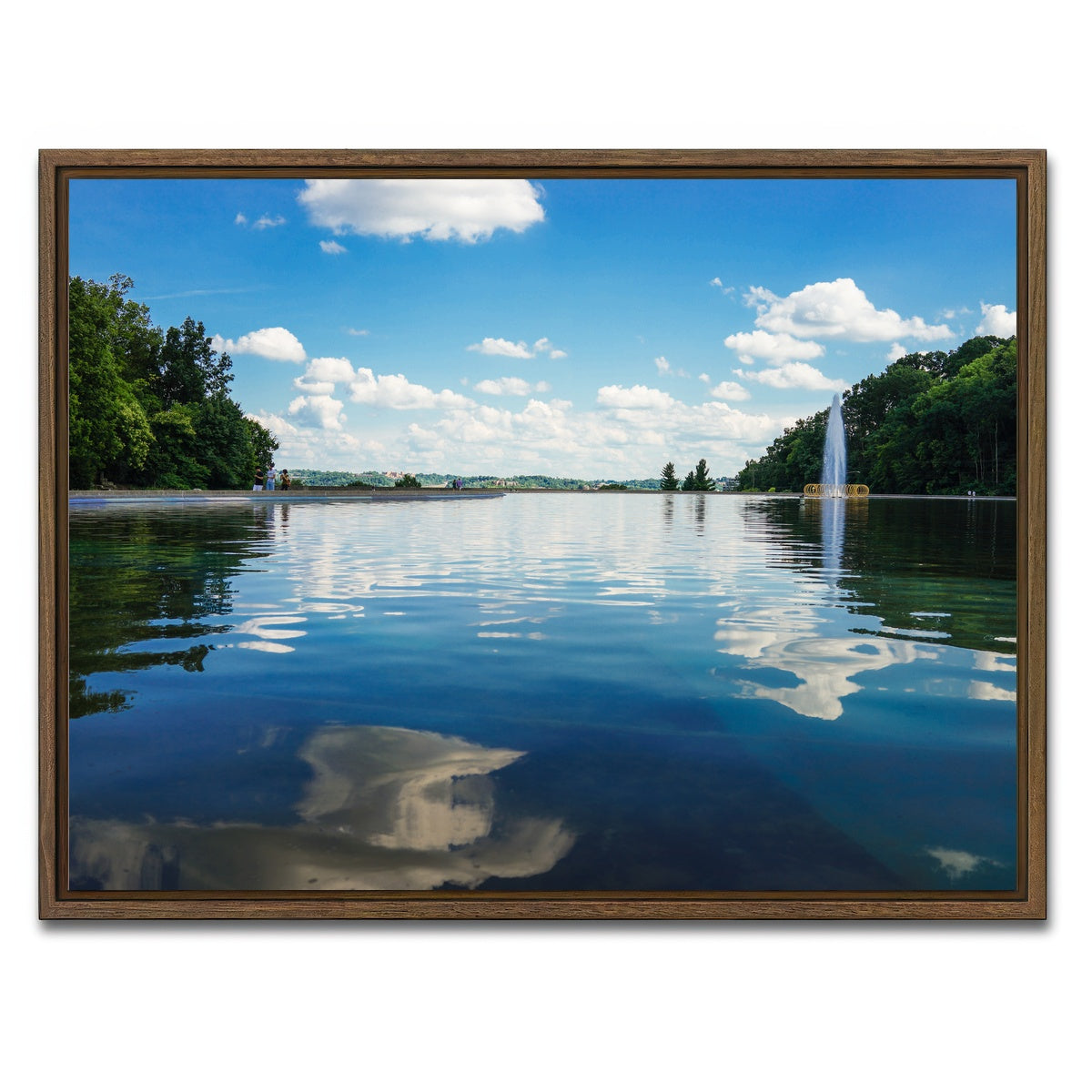 AUTO-MOCKUP WHITE | Eden Park | 1 Piece | Walnut Framed Canvas | group=4x3