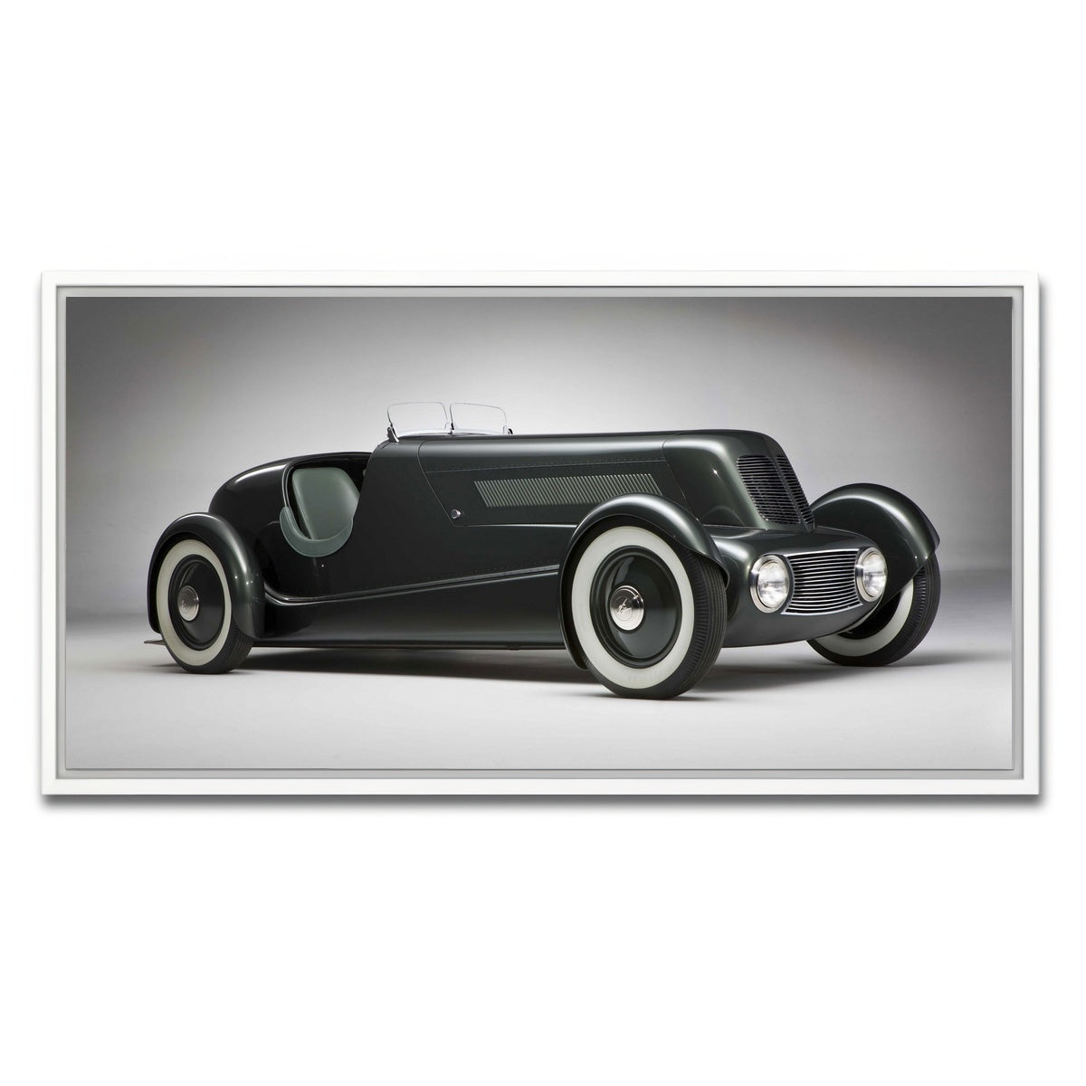 AUTO-MOCKUP WHITE | Edsel Ford's 1934 Model 40 Speedster | 1 Piece | White Framed Canvas | group=2x1