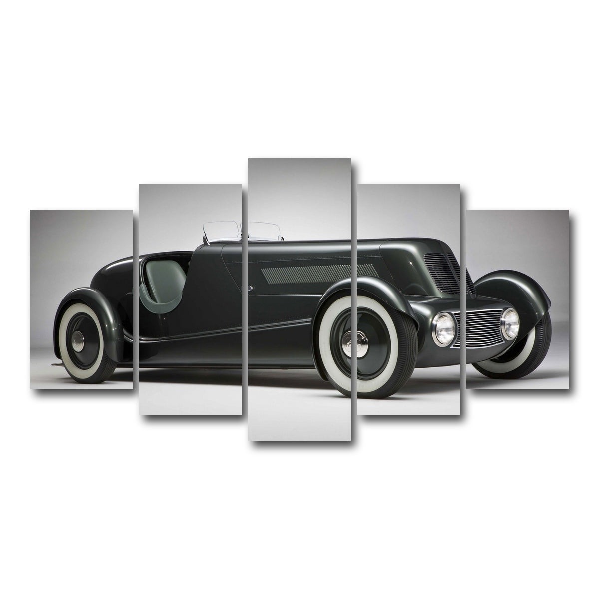 AUTO-MOCKUP WHITE | Edsel Ford's 1934 Model 40 Speedster | 5 Piece | Gallery Wrap Canvas | group=5_normal