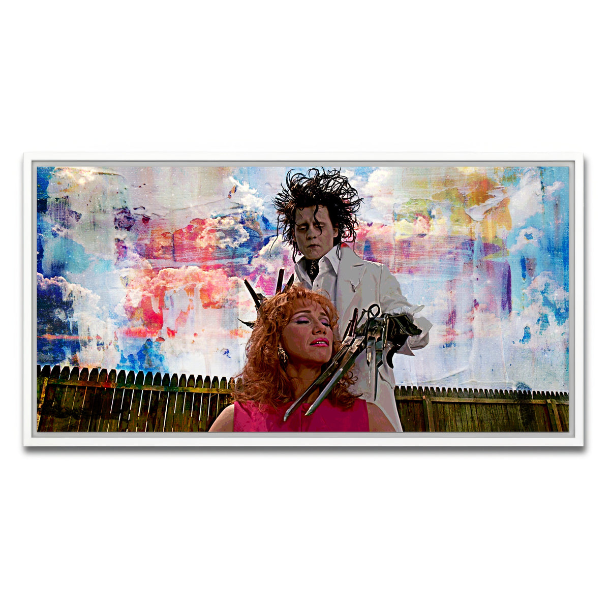 AUTO-MOCKUP WHITE | Edward Scissorhands Salon | 1 Piece | White Framed Canvas | group=2x1