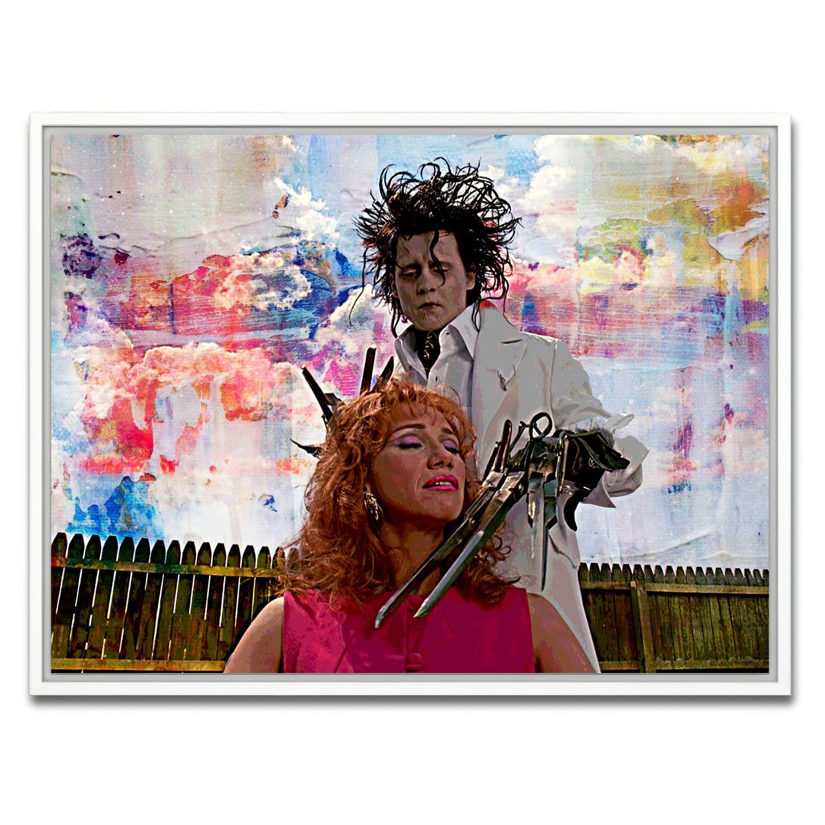 AUTO-MOCKUP WHITE | Edward Scissorhands Salon | 1 Piece | White Framed Canvas | group=4x3