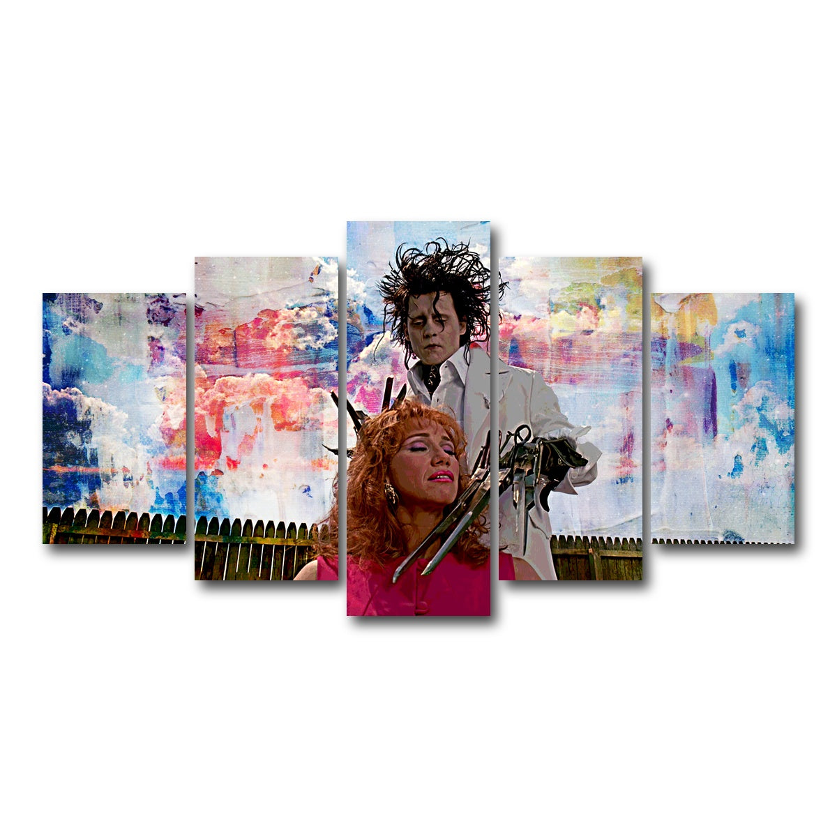 AUTO-MOCKUP WHITE | Edward Scissorhands Salon | 5 Piece | Gallery Wrap Canvas | group=5_normal