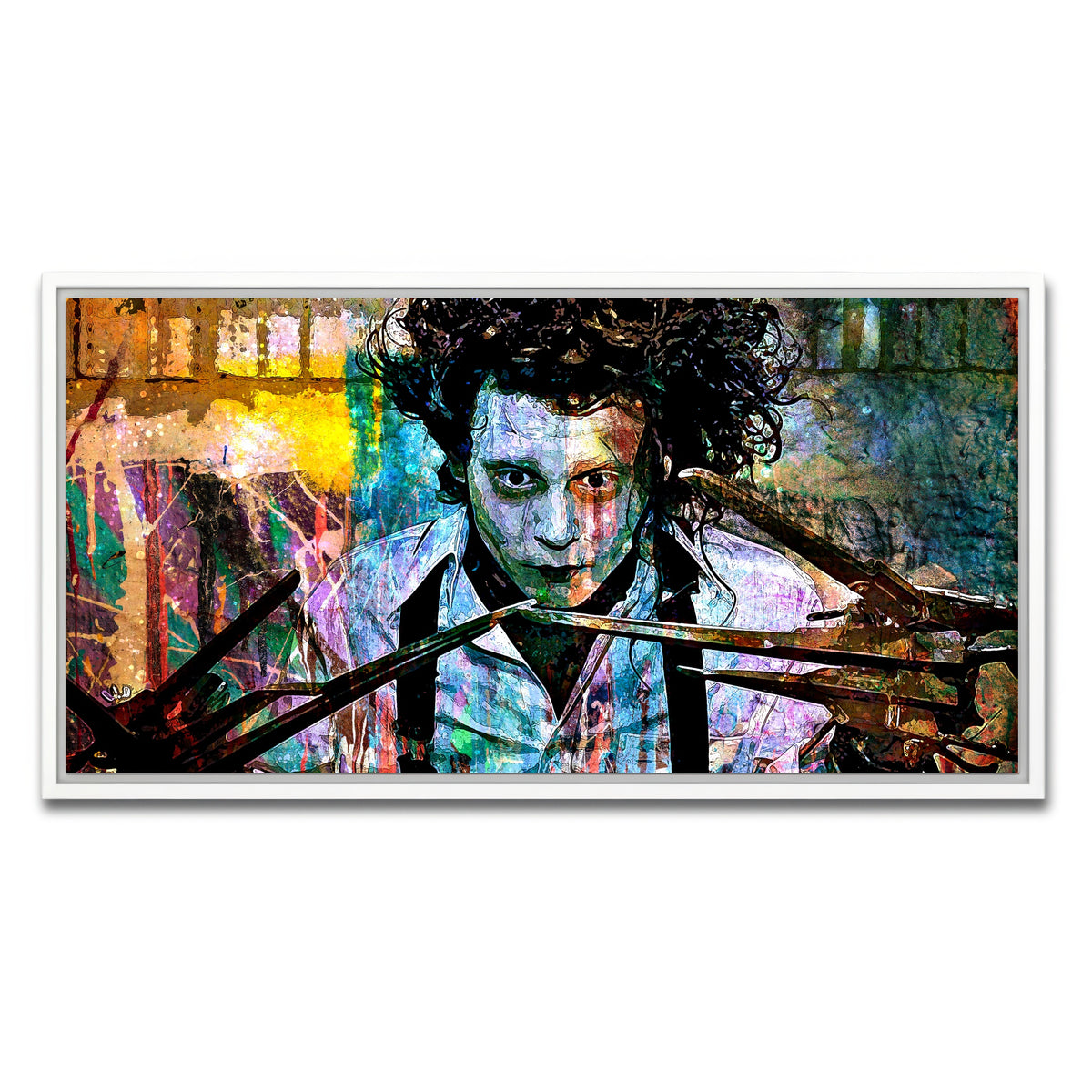 AUTO-MOCKUP WHITE | Edward Scissorhands | 1 Piece | White Framed Canvas | group=2x1