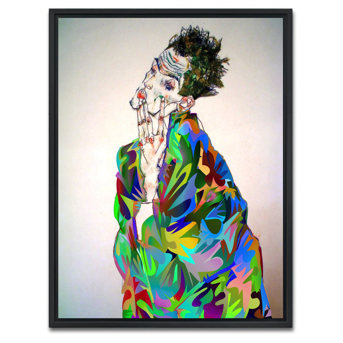 AUTO-MOCKUP WHITE | Egon | 1 Piece | Black Framed Canvas | group=3x4