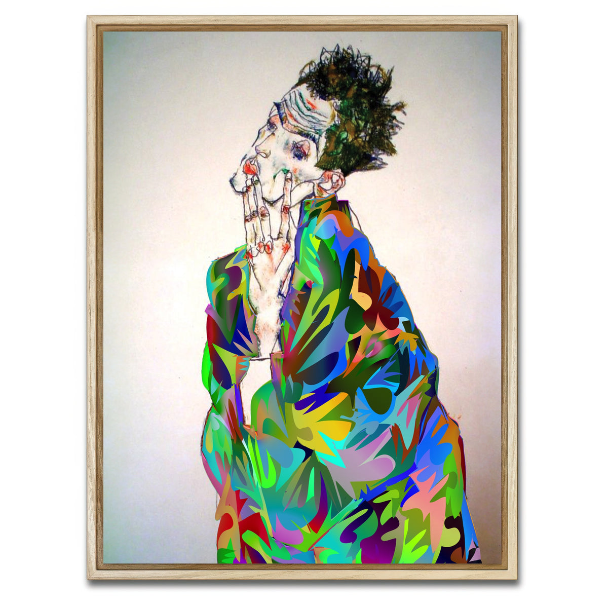 AUTO-MOCKUP WHITE | Egon | 1 Piece | Natural Framed Canvas | group=3x4