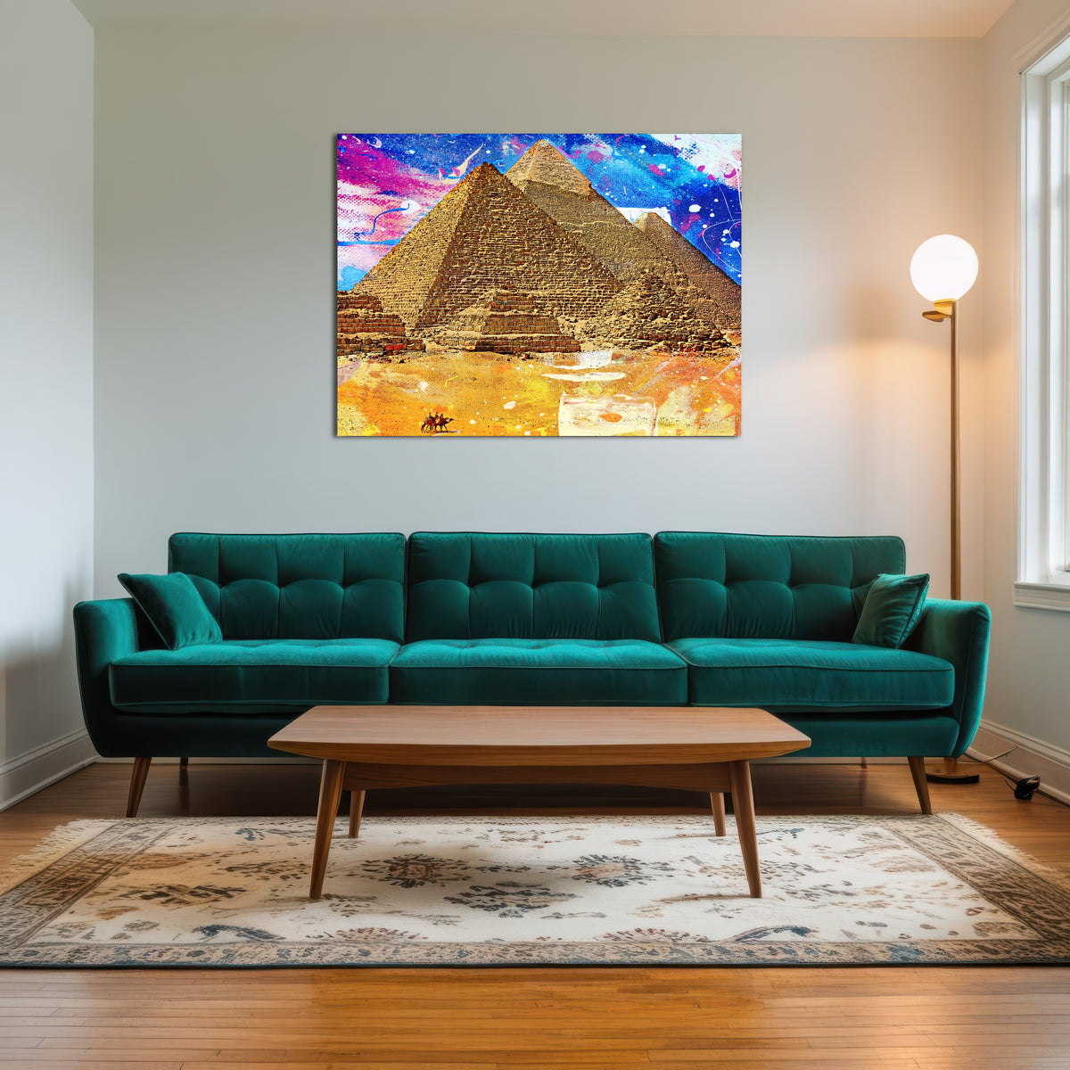 AUTO-MOCKUP ROOM | Egypt Pyramids Abstract