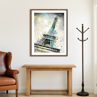 AUTO-MOCKUP ROOM | Eiffel Tower City Art Wall Art