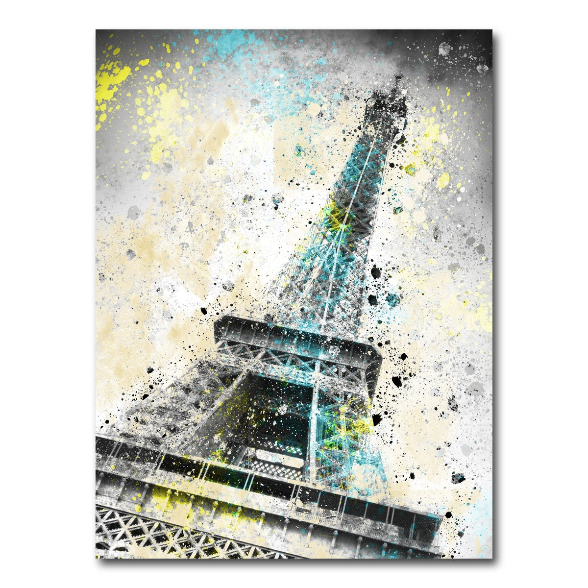 AUTO-MOCKUP WHITE | Eiffel Tower City Art | 1 Piece | Gallery Wrap Canvas | group=3x4
