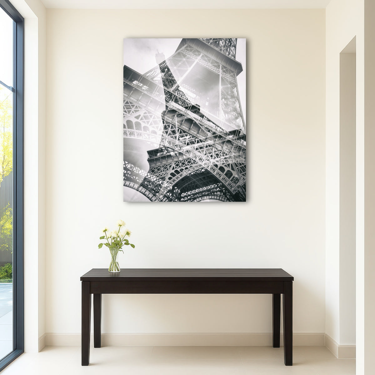 AUTO-MOCKUP ROOM | Eiffel Tower Double Exposure